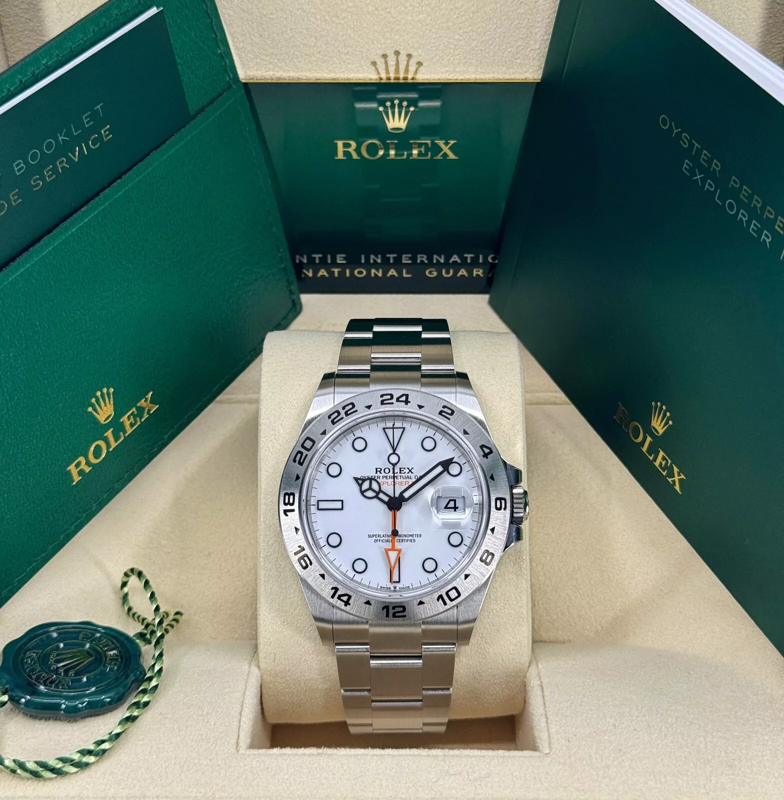 Rolex Explorerll Super Clone Swiss Replica Watch White Dial Ref 226570 3285 Swiss Movement - SuperClonesRolex