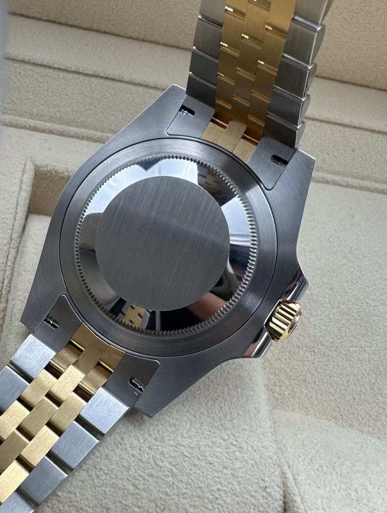 Rolex GMT Master ll 2023 Two ToneJubilee Bracelet Super Clone SwissReplica Watch Ref 126713GRNR3285 Swiss Movement - SuperClonesRolex