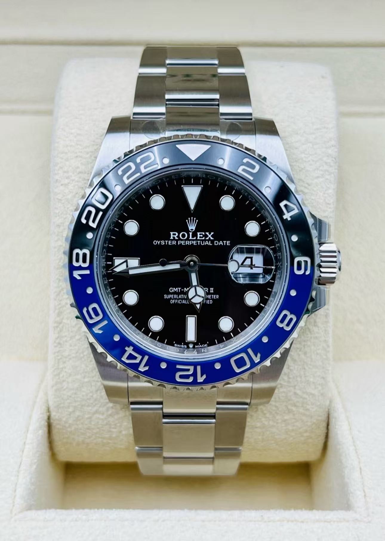Rolex GMT Masterl Batman Super Clone Swiss Replica WatcRef 126710BLNR3285 SwissMovement - SuperClonesRolex
