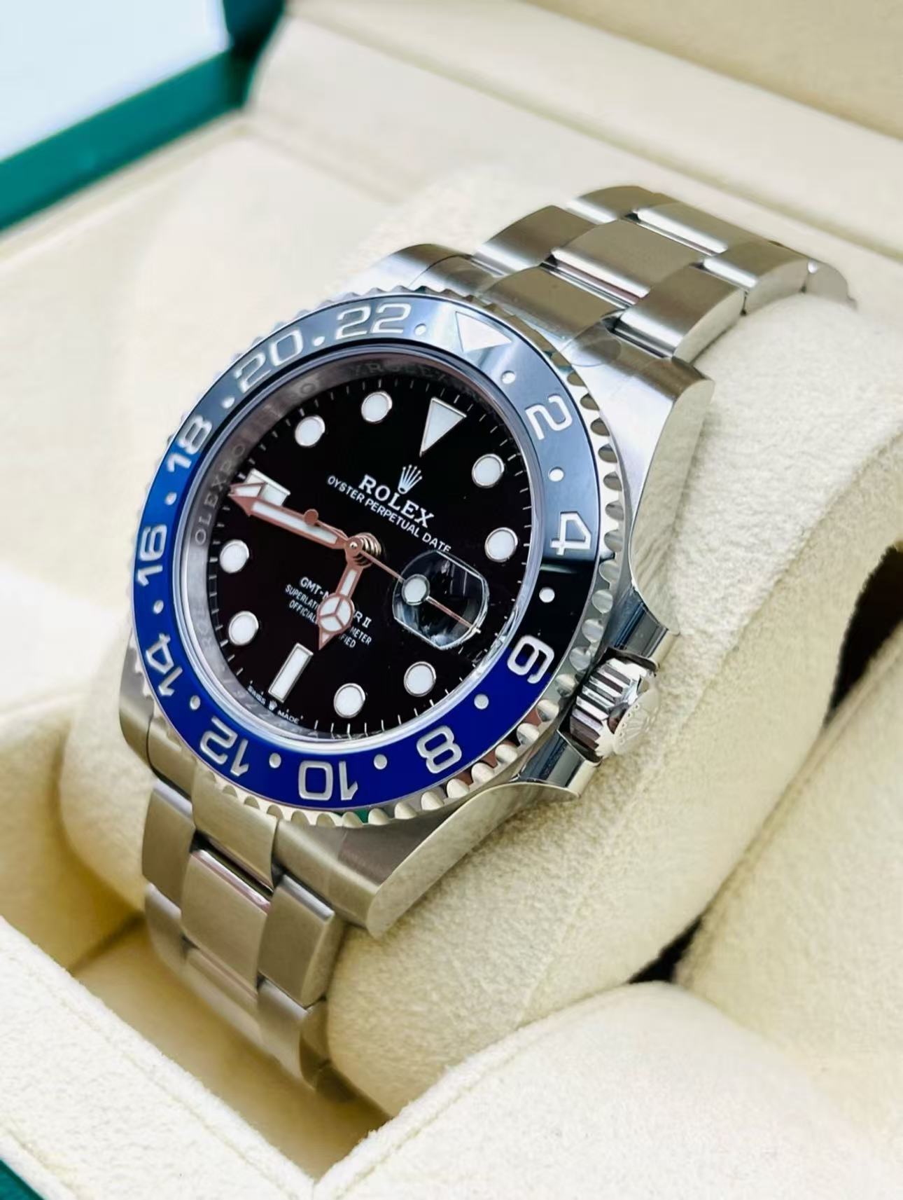 Rolex GMT Masterl Batman Super Clone Swiss Replica WatcRef 126710BLNR3285 SwissMovement - SuperClonesRolex