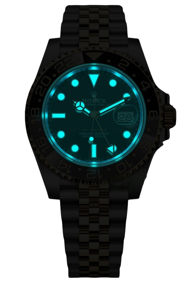Rolex GMT Master ll 2023 Two ToneJubilee Bracelet Super Clone SwissReplica Watch Ref 126713GRNR3285 Swiss Movement - SuperClonesRolex