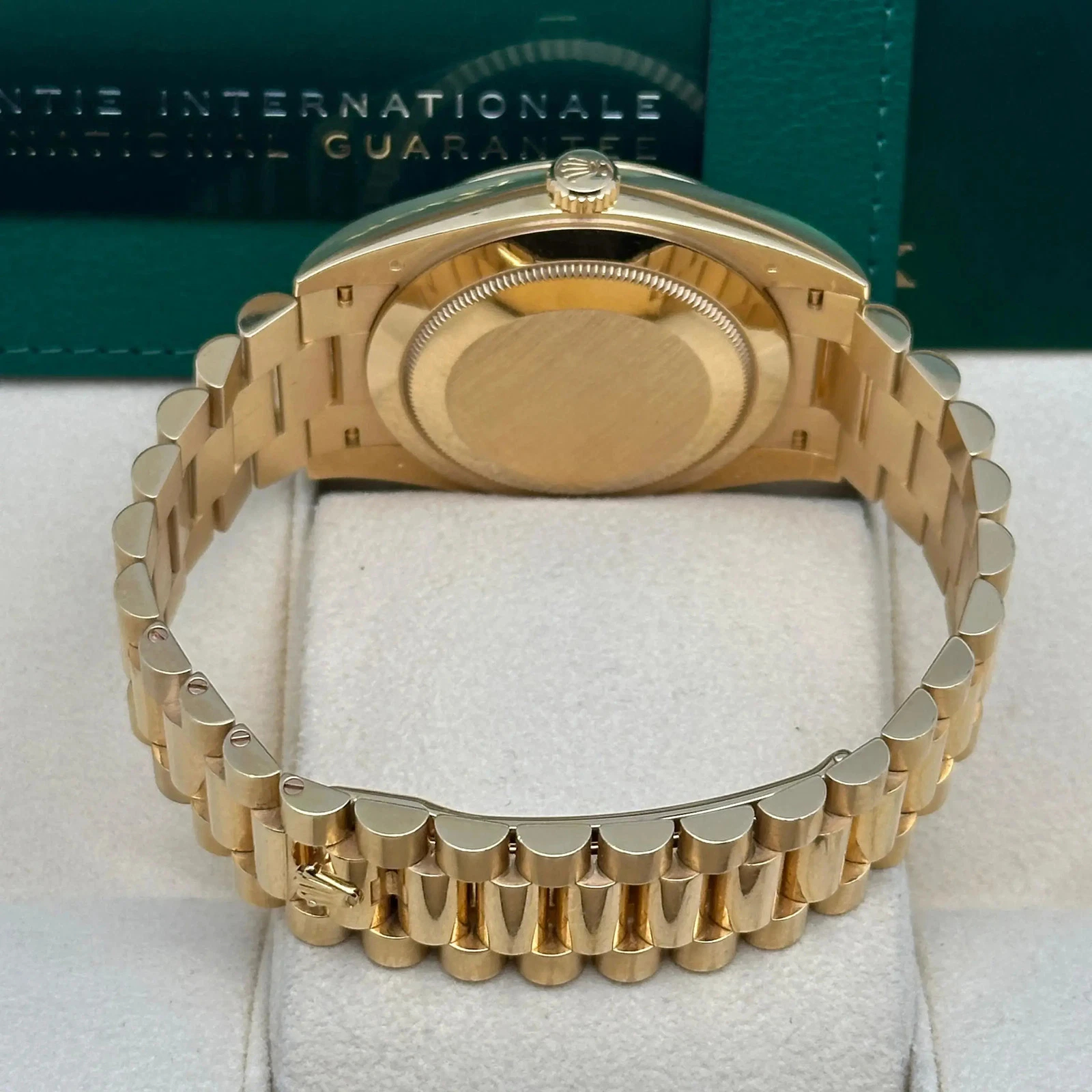 Rolex Day-Date Super Clone Swiss Replica Watch Ref M228238-0059 Black Sugar Dial 3255 Swiss Movement - SuperClonesRolex