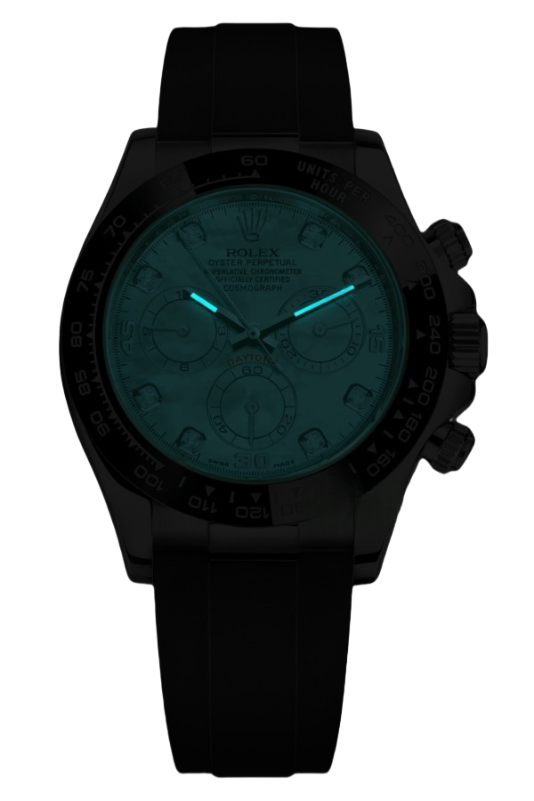 Rolex Cosmograph Daytona Super Clone Swiss Replica Watch White Gold Black Dial Ref M116519LN-0026 | 4130 Swiss Movement - SuperClonesRolex