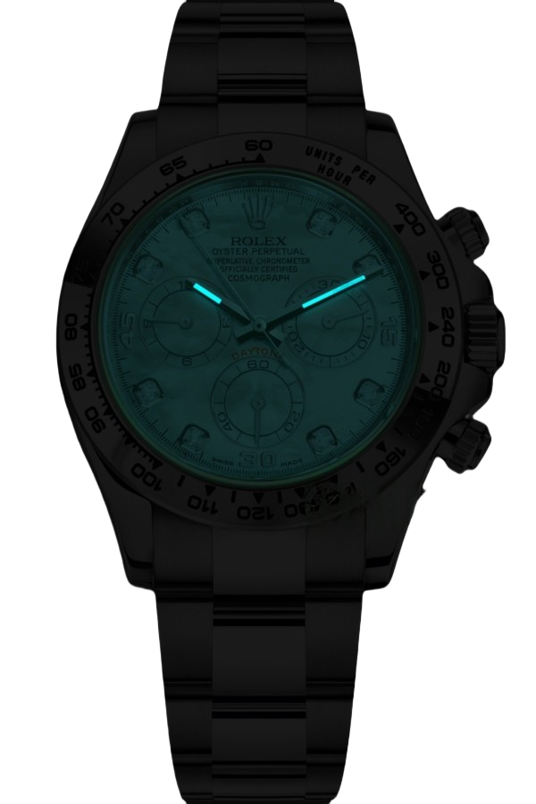 Rolex Cosmograph Daytona Super Clone Swiss Replica Watch White Gold Blue Dial Ref M116509-0064 - SuperClonesRolex