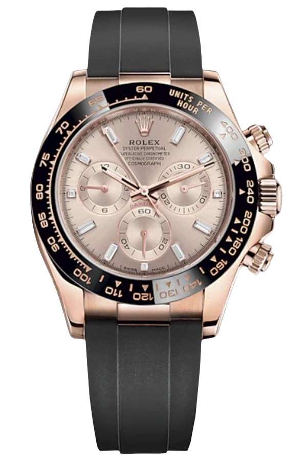 Rolex Cosmograph Daytona Super Clone Swiss Replica Watch Everose Gold Sundust Dial Ref M116515LN-0061 | 4130 Swiss Movement - SuperClonesRolex