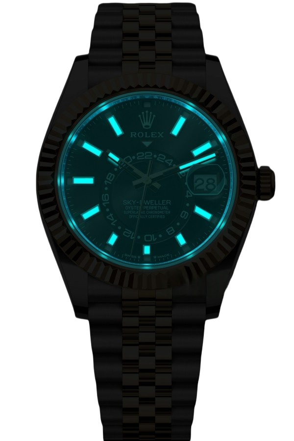 Rolex Sky-Dweller White Dial Super Clone Swiss Replica Watch Jubilee Bracelet Ref M336933-0004 Swiss 9002 Movement - SuperClonesRolex