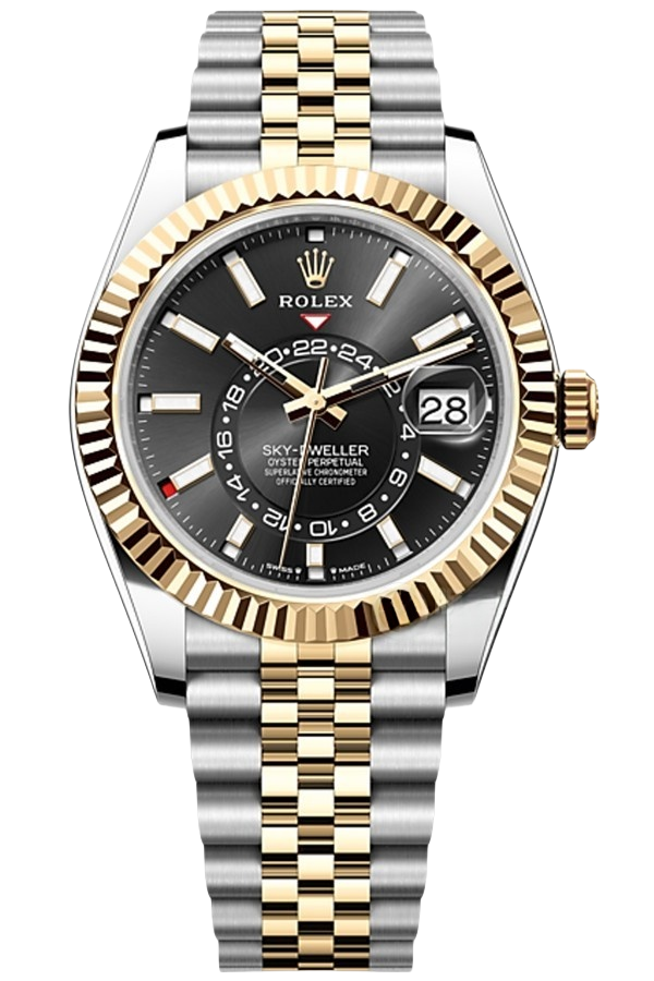 Rolex Sky-Dweller White Dial Super Clone Swiss Replica Watch Jubilee Bracelet Ref M336933-0004 Swiss 9002 Movement - SuperClonesRolex