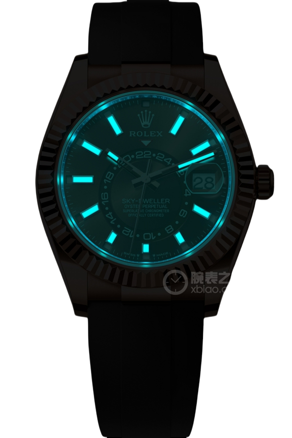 Rolex Sky-Dweller Chocolate Dial Super Clone Swiss Replica Watch Oysterflex Strap Ref M336235-0002 Swiss 9002 Movement - SuperClonesRolex