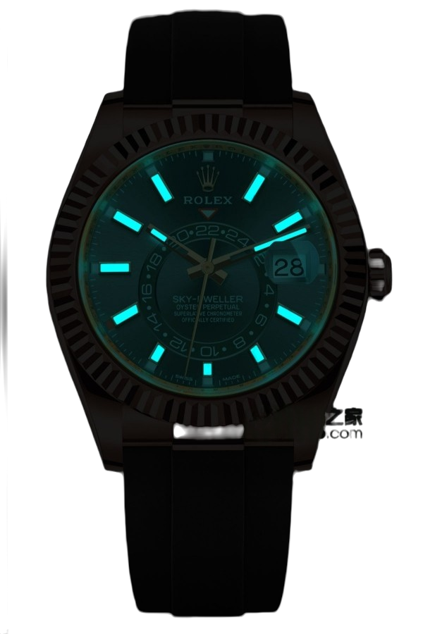 Rolex Sky-Dweller White Dial Super Clone Swiss Replica Watch Oysterflex Strap Ref M326235-0006 Swiss 9001 Movement - SuperClonesRolex