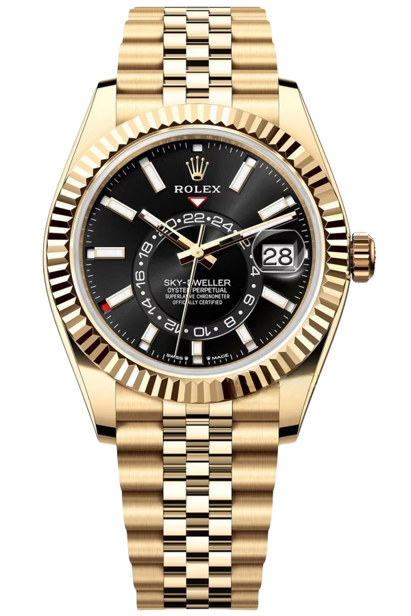 Rolex Sky-Dweller White Dial Super Clone Swiss Replica Watch Oyster Bracelet Ref M336938-0005 Swiss 9002 Movement - SuperClonesRolex