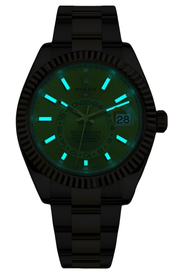 Rolex Sky-Dweller Black Dial Super Clone Swiss Replica Watch Oyster Bracelet Ref M326933-0001 Swiss 9001 Movement - SuperClonesRolex