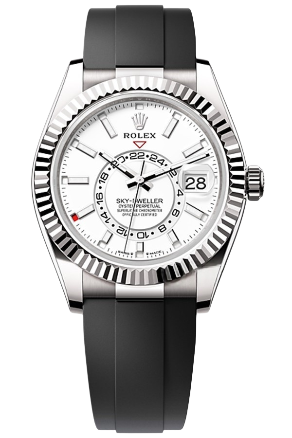 Rolex Sky-Dweller Blue Dial Super Clone Swiss Replica Watch Oyster Bracelet Ref M336239-0003 Swiss 9002 Movement - SuperClonesRolex