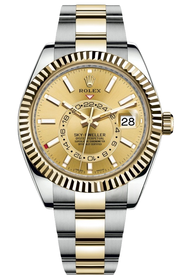 Rolex Sky-Dweller Black Dial Super Clone Swiss Replica Watch Oyster Bracelet Ref M326933-0001 Swiss 9001 Movement - SuperClonesRolex