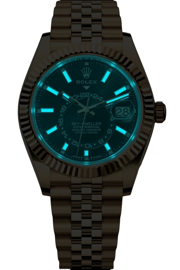 Rolex Sky-Dweller White Dial Super Clone Swiss Replica Watch Oyster Bracelet Ref M336938-0005 Swiss 9002 Movement - SuperClonesRolex