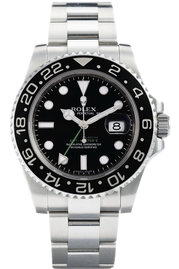 Rolex GMT-Master II Green Hand Super Clone Swiss Replica Watch Ref 116710LN-0001 Black Dial Ceramic Bezel - SuperClonesRolex