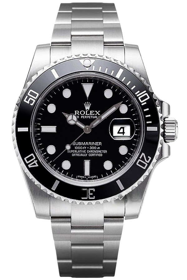 Rolex Submariner Black Dial Super Clone Swiss Replica Watch “Black Sub” Ref M116610LN-0001 Oystersteel Bracelet - SuperClonesRolex