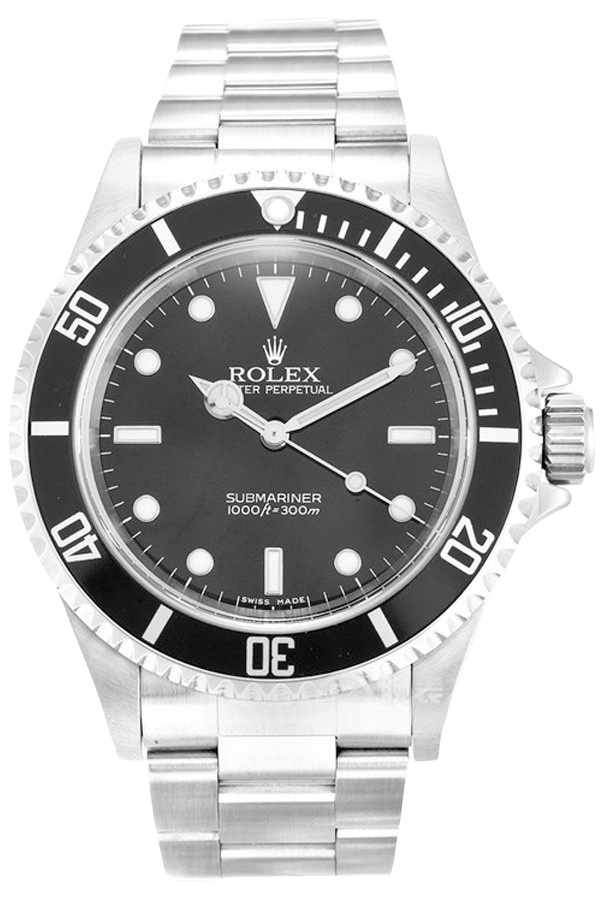 Rolex Submariner Black Dial Super Clone Swiss Replica Watch Ref 14060M Oystersteel Bracelet - SuperClonesRolex