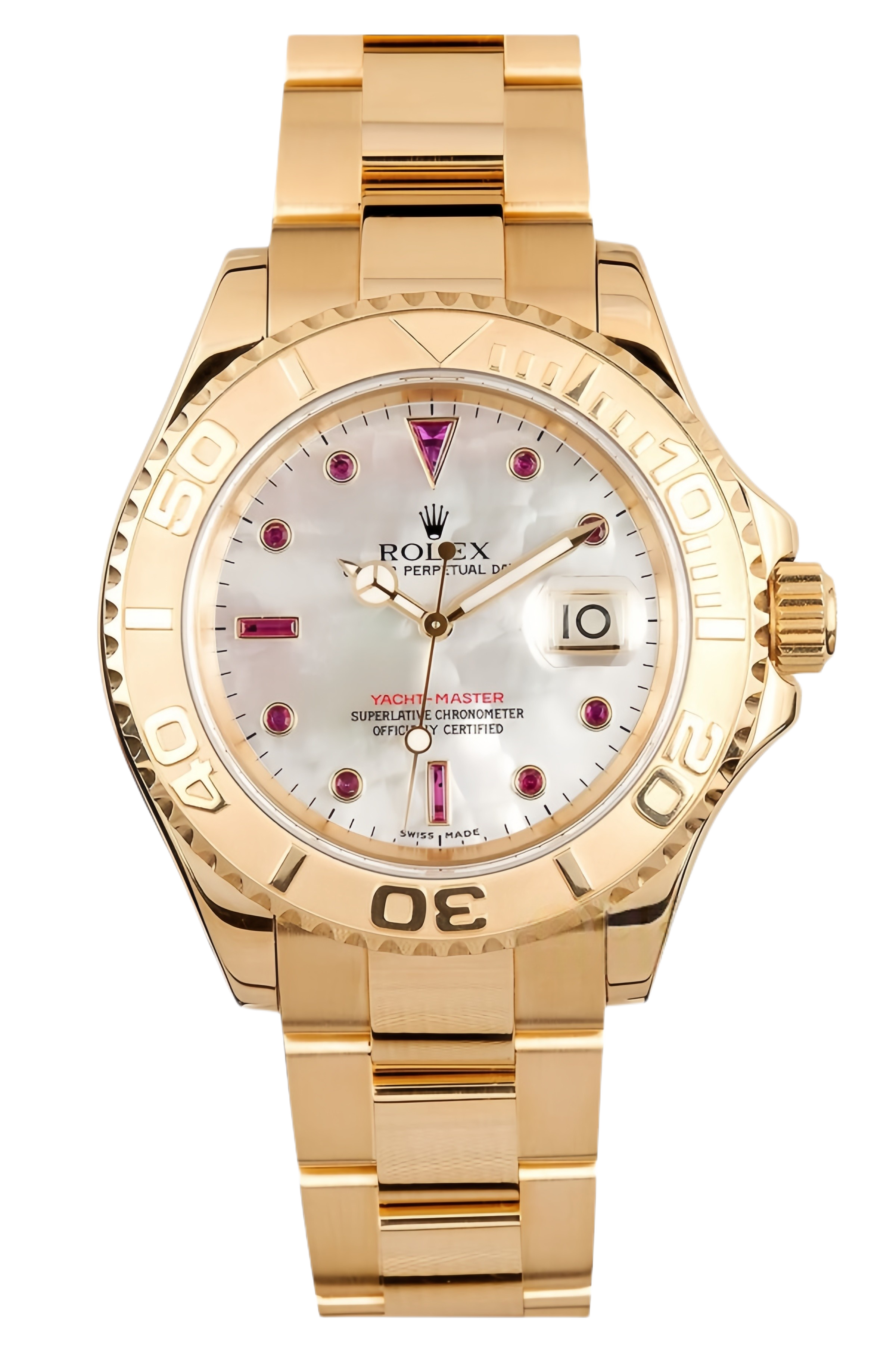 Rolex Yacht-Master 40 Champagne Dial Two-Tone Yellow Gold & Stainless Steel Super Clone Swiss Replica Watch Ref 16623-0003 - SuperClonesRolex