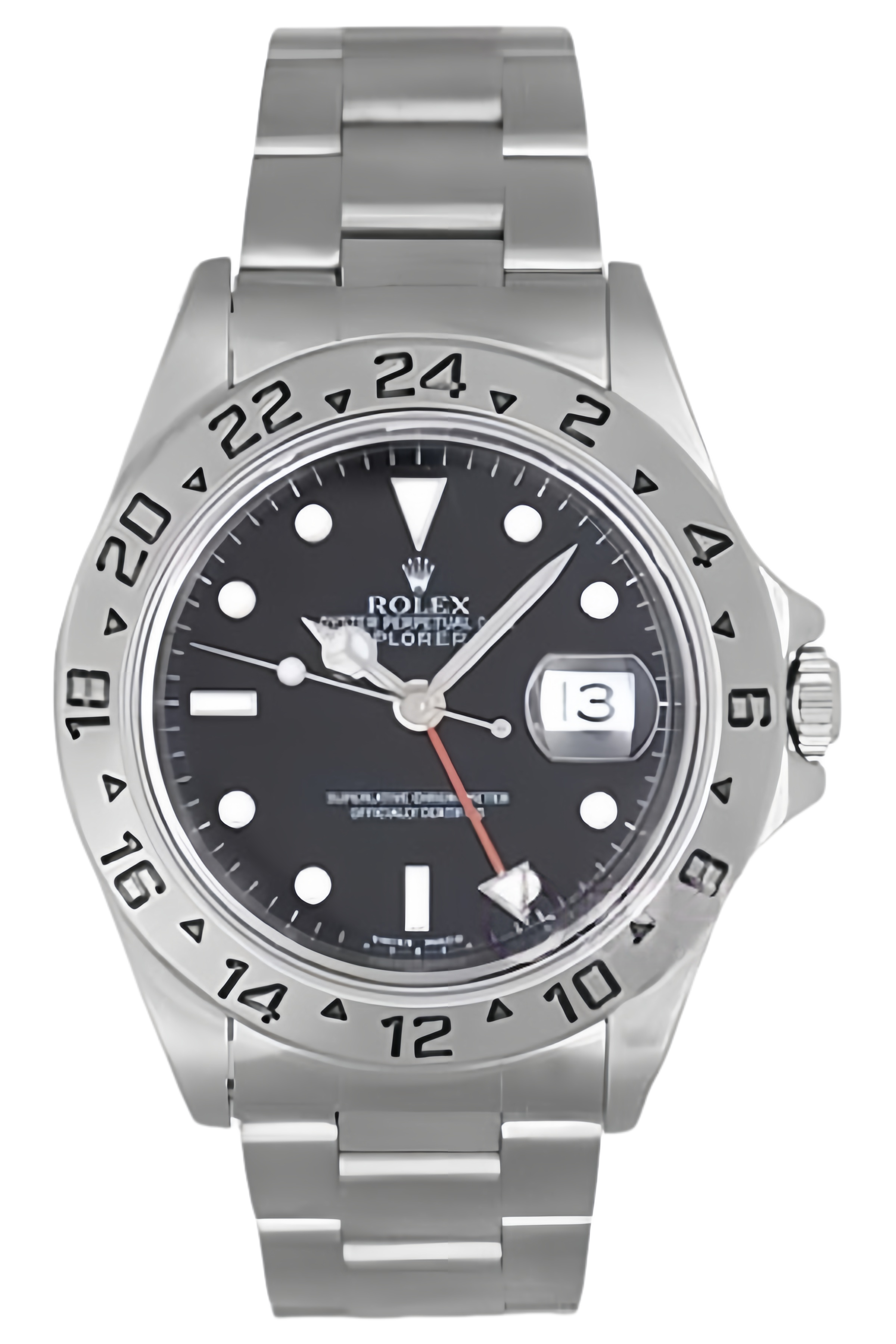 Rolex Explorer II Black Dial 40mm Stainless Steel Super Clone Swiss Replica Watch Ref 16570 - SuperClonesRolex