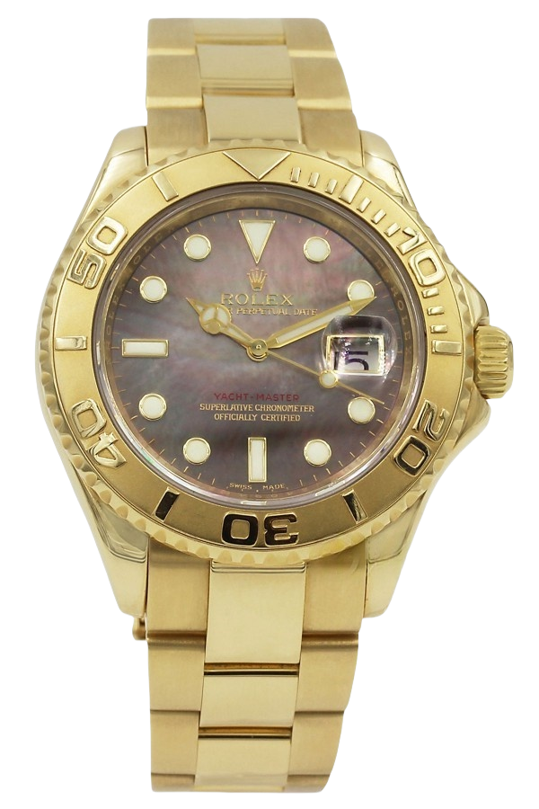 Rolex Yacht-Master 40 White Dial 18K Yellow Gold Super Clone Swiss Replica Watch Ref 16628-0004 - SuperClonesRolex