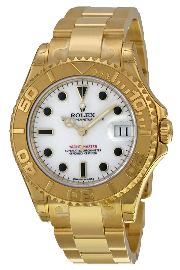 Rolex Yacht-Master 40 Silver Dial Two-Tone Yellow Gold & Stainless Steel Super Clone Swiss Replica Watch Ref 168628-0001 - SuperClonesRolex