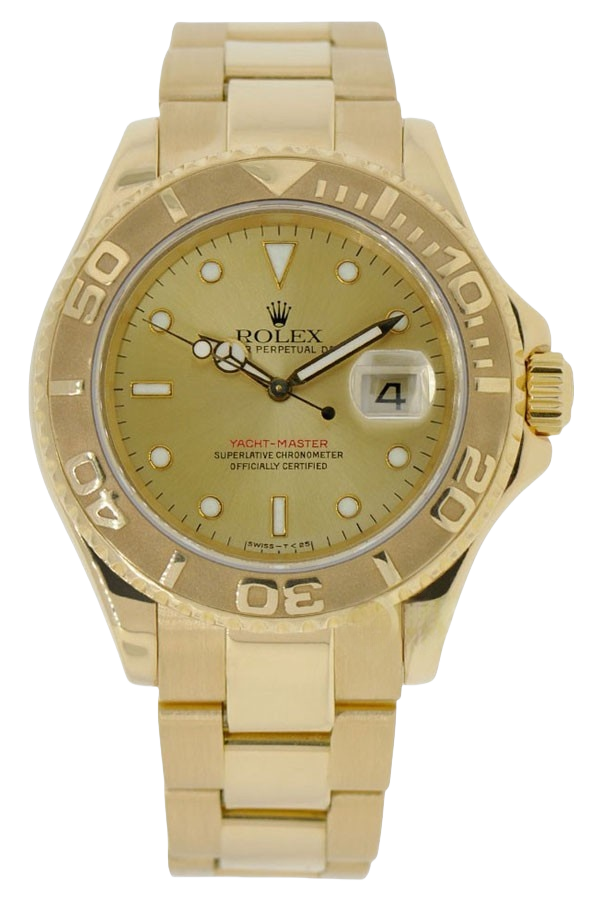 Rolex Yacht-Master 40 Blue Dial 18K Yellow Gold Super Clone Swiss Replica Watch Ref 16628-0003 - SuperClonesRolex