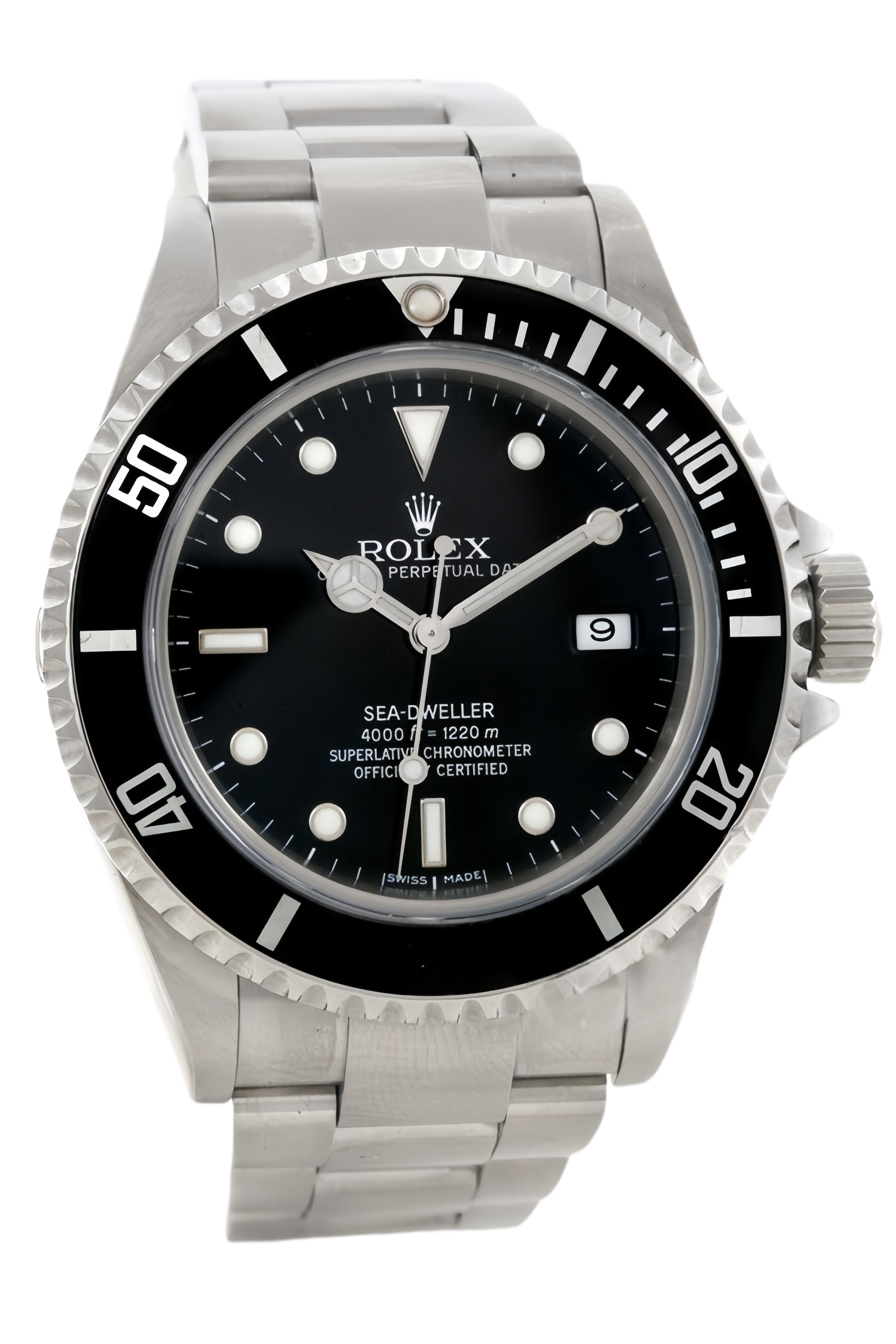 Rolex Sea-Dweller 4000 Black Dial 40mm Ceramic Bezel Stainless Steel Super Clone Swiss Replica Watch Ref 116600 - SuperClonesRolex