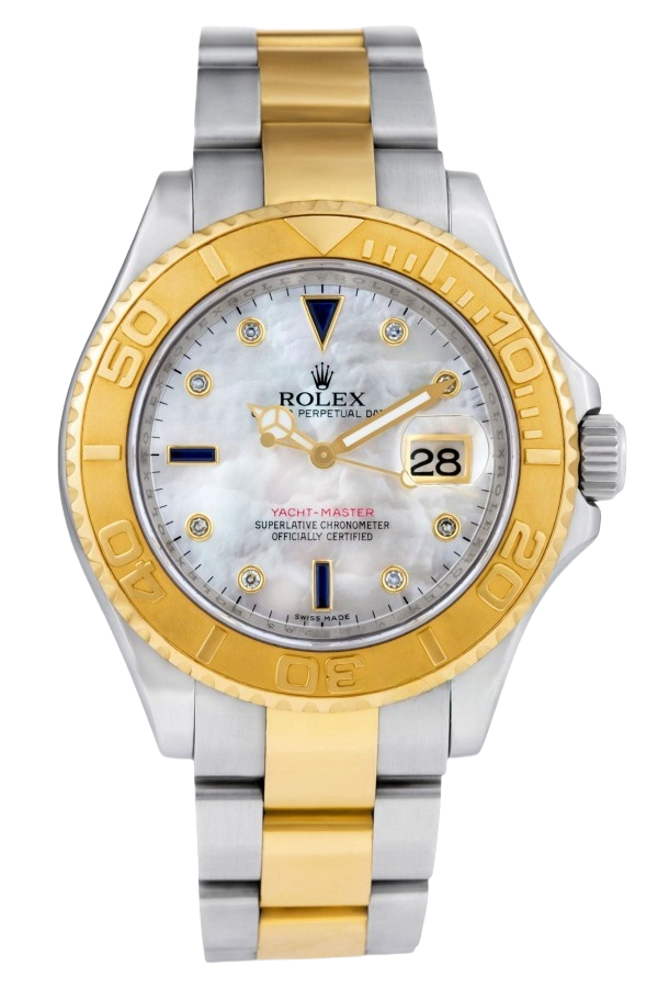 Rolex Yacht-Master 40 Champagne Dial Two-Tone Yellow Gold & Stainless Steel Super Clone Swiss Replica Watch Ref 16623-0003 - SuperClonesRolex