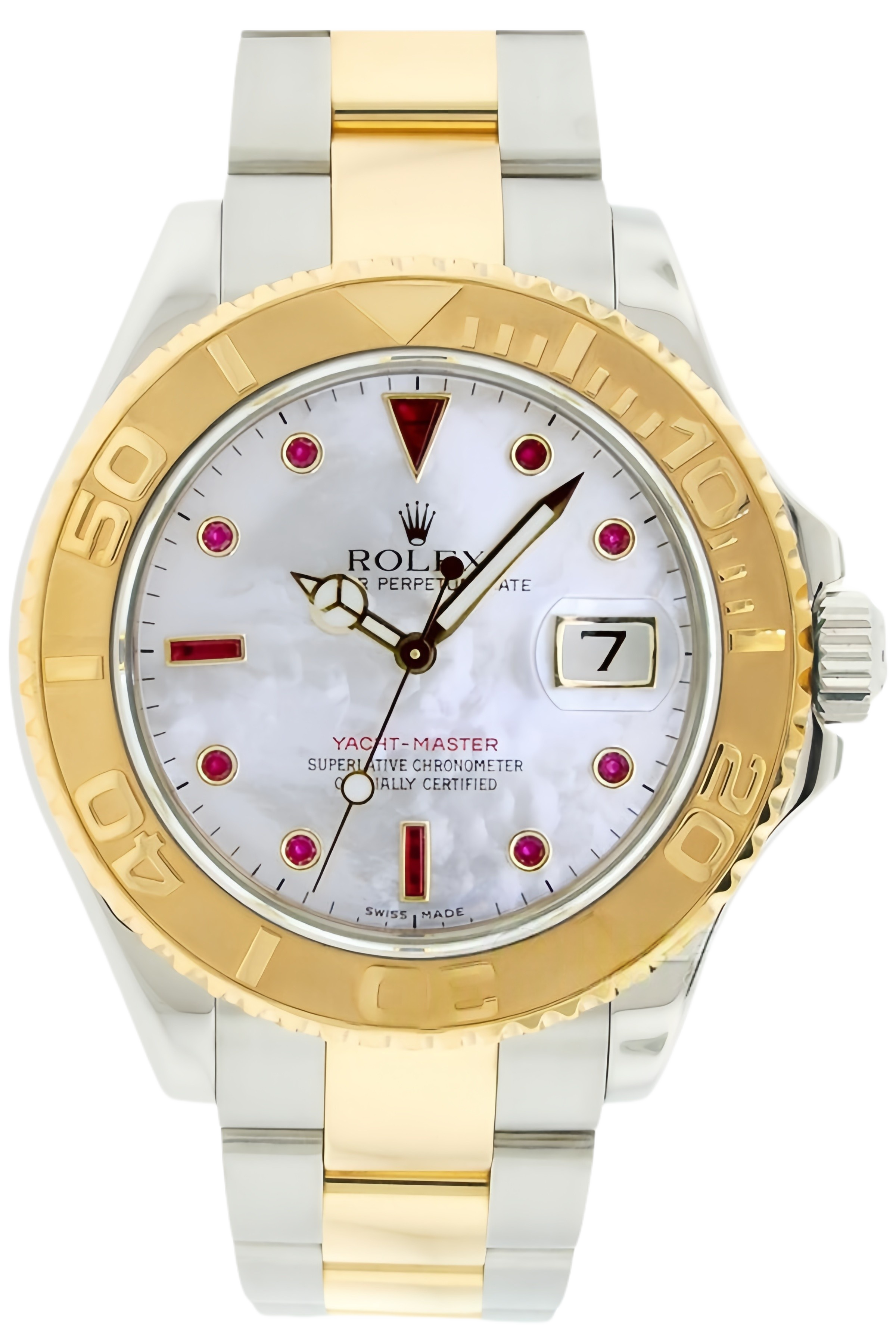 Rolex Yacht-Master 40 Blue Dial 18K Yellow Gold Super Clone Swiss Replica Watch Ref 16628-0005 - SuperClonesRolex