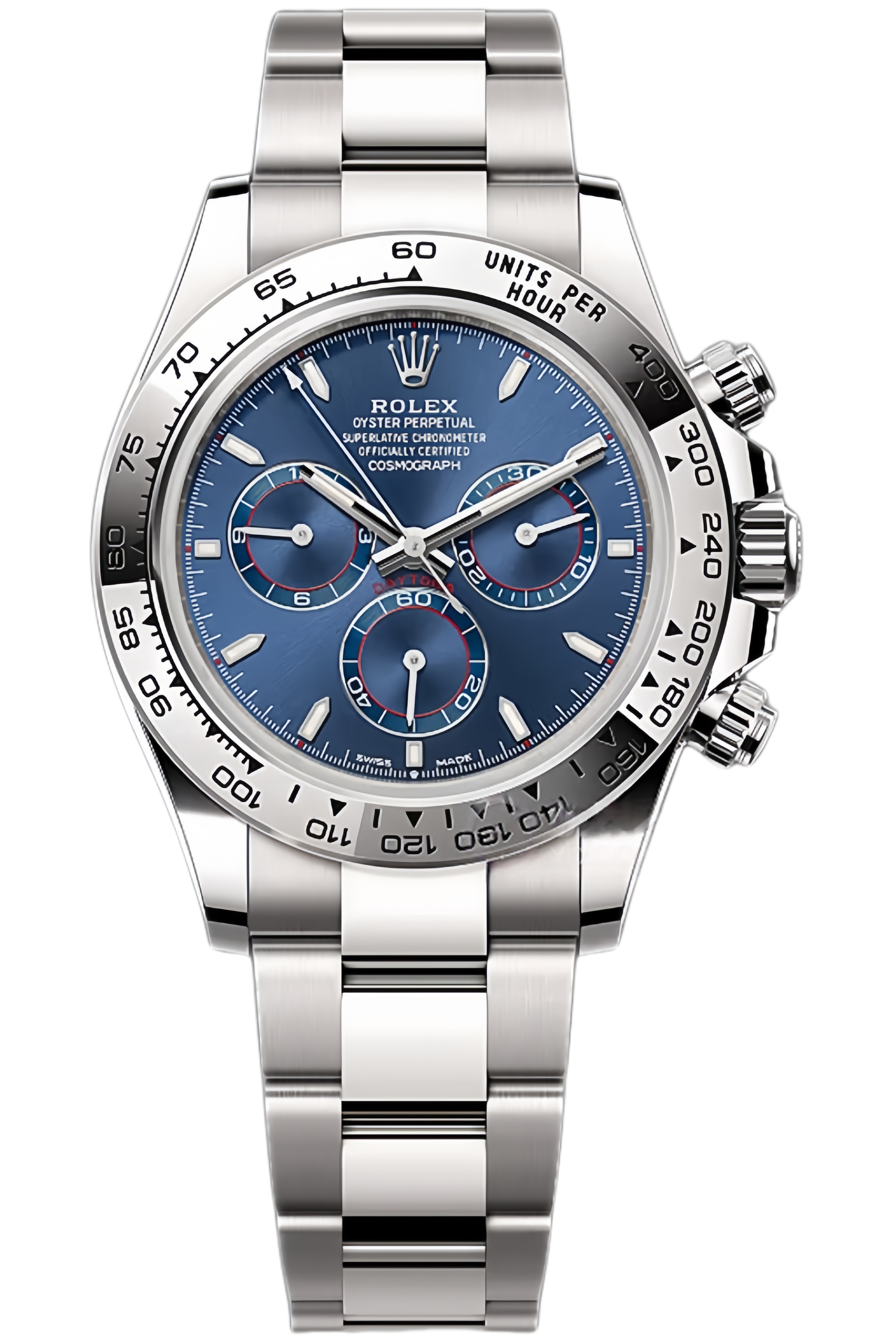 Rolex Daytona Ice Blue Dial 40mm White Gold Super Clone Swiss Replica Watch Ref 126509-0005 - SuperClonesRolex