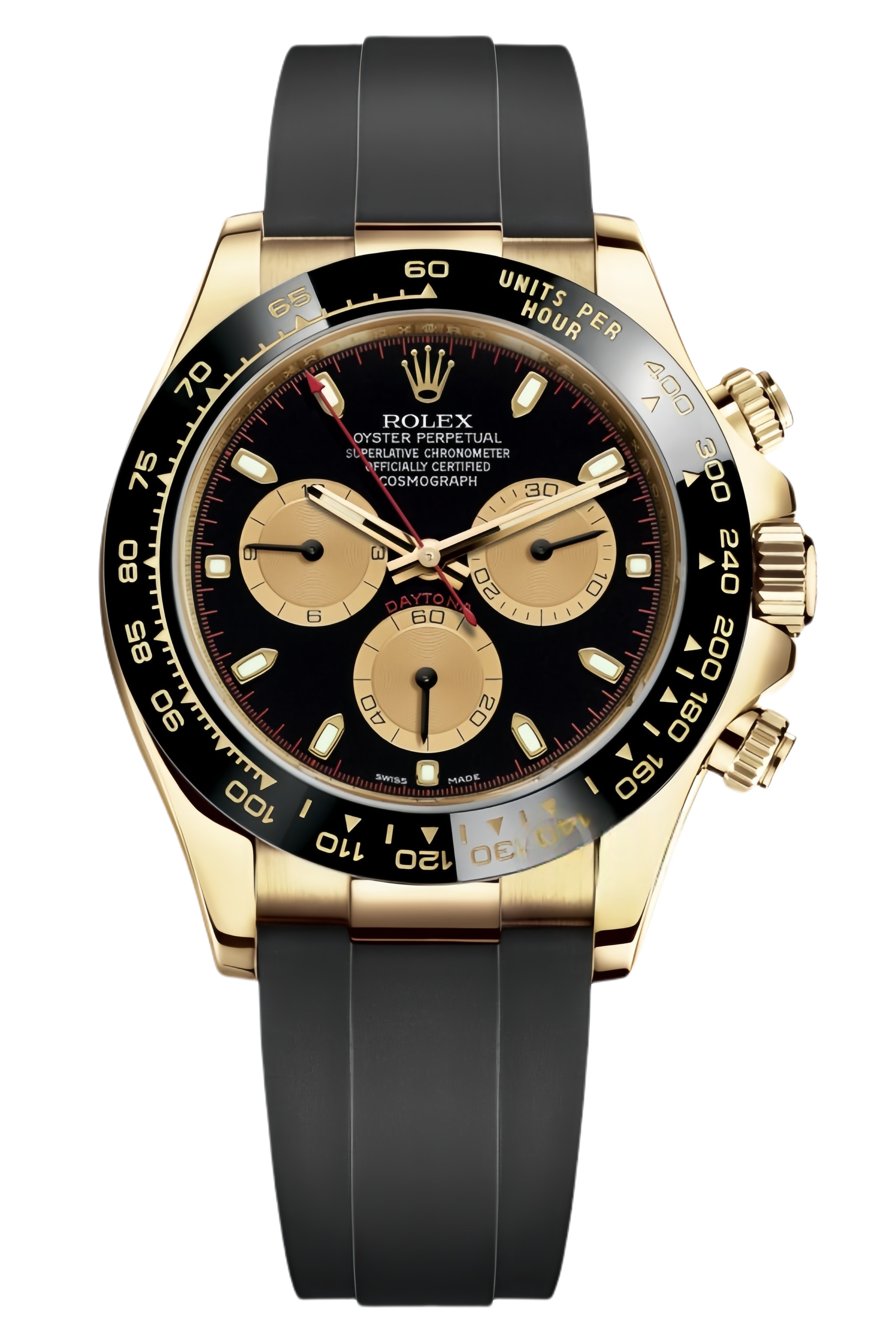 Rolex Daytona M116518LN-0047 Super Clone – Green Dial & Oysterflex Strap - SuperClonesRolex