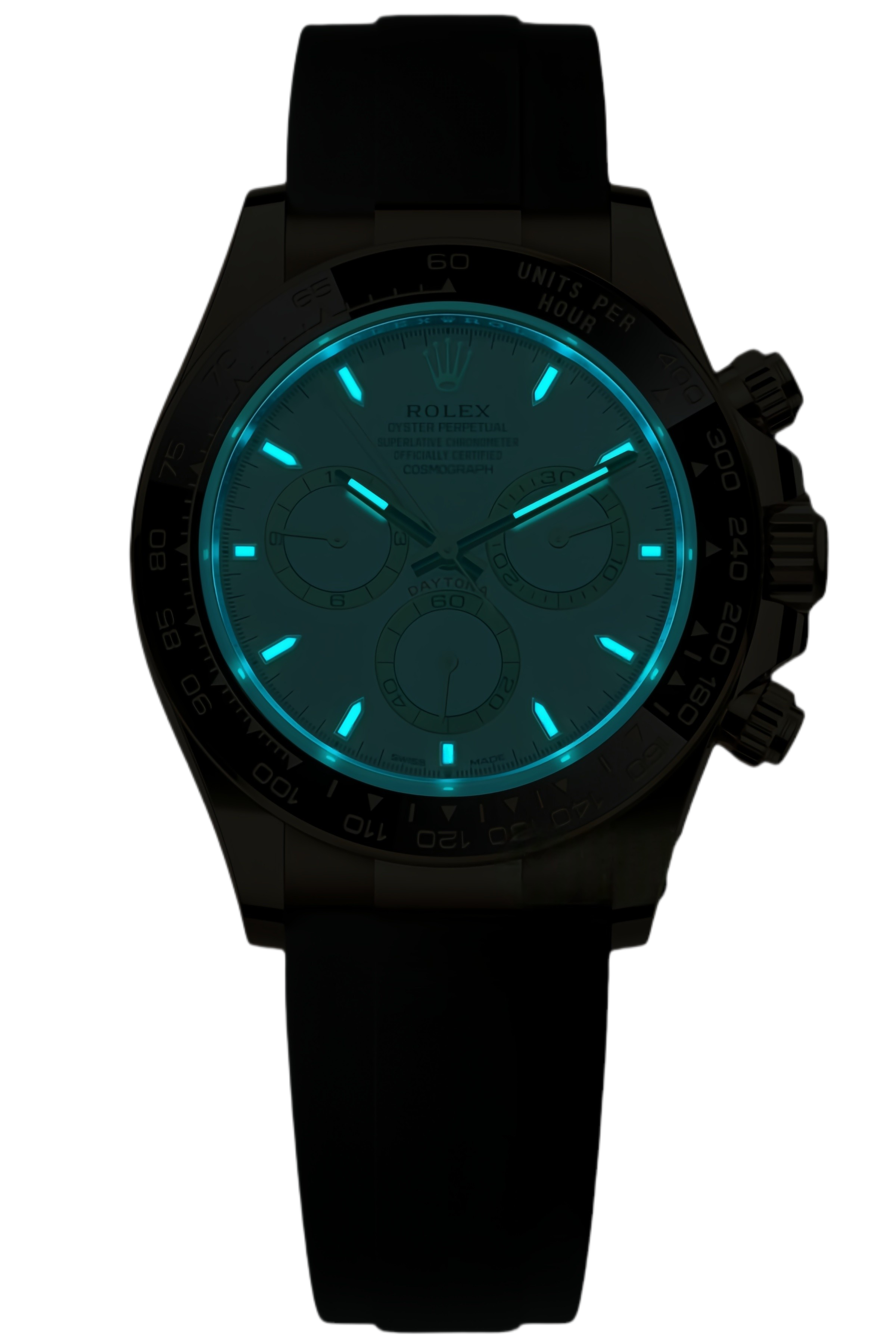 Rolex Daytona Paul Newman Dial Super Clone Swiss Replica Watch Oysterflex Ref M126518LN-0002 Swiss Movement - SuperClonesRolex