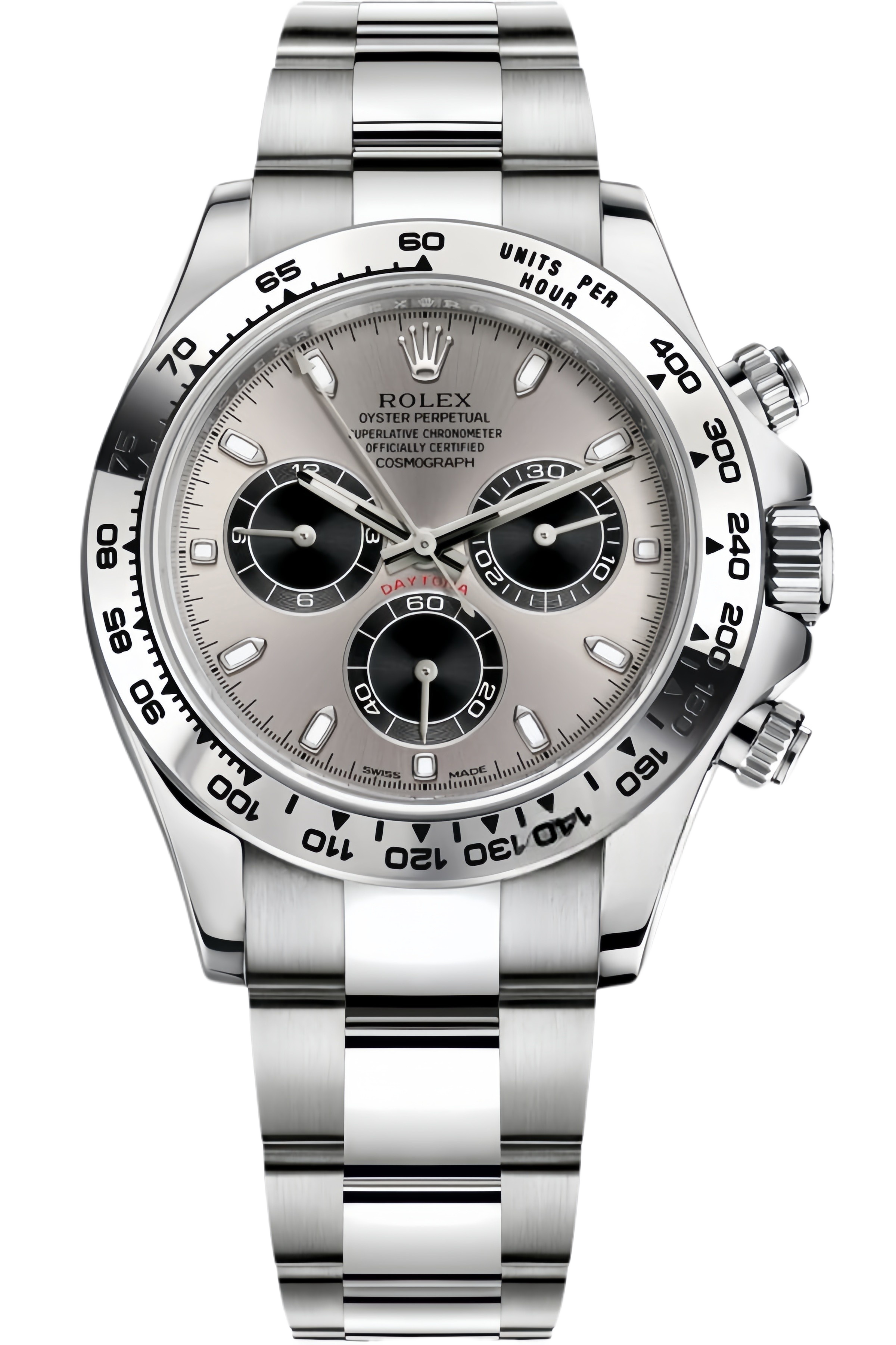 Rolex Daytona Ice Blue Dial & Red Accents Super Clone Swiss Replica Watch Ref M116509-0072 Full White Gold Look - SuperClonesRolex