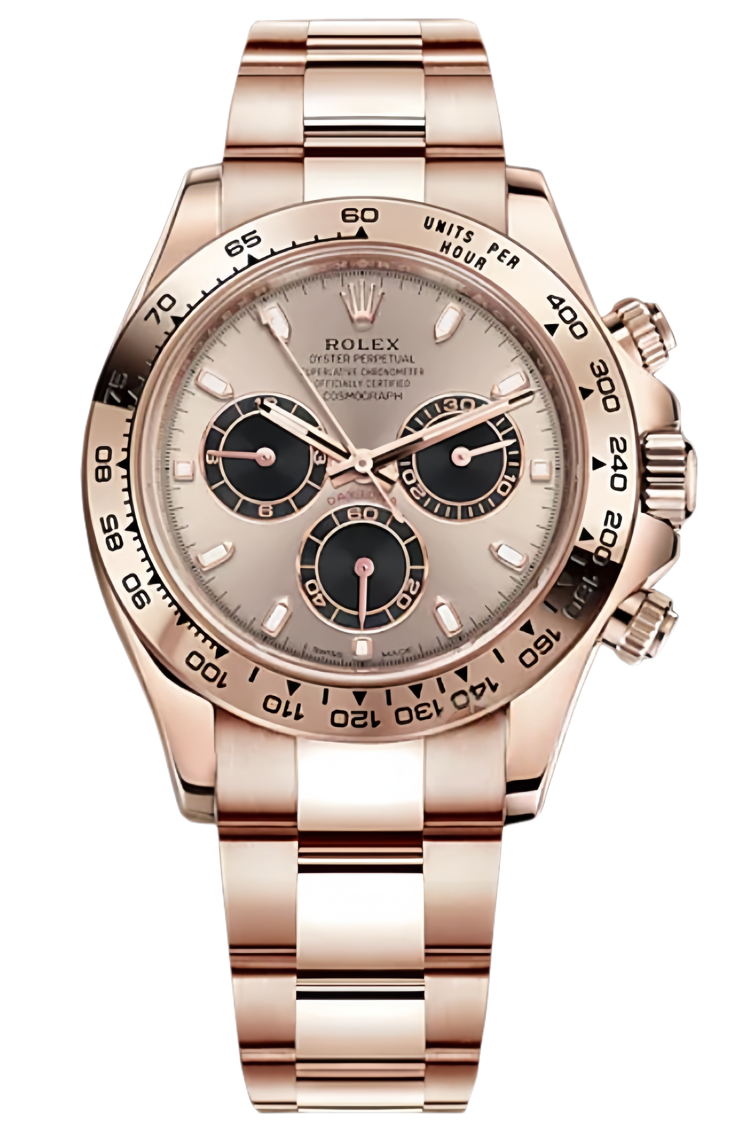 Rolex Daytona M116505-0016 Super Clone – Black Sunburst Dial & Everose Gold Case - SuperClonesRolex