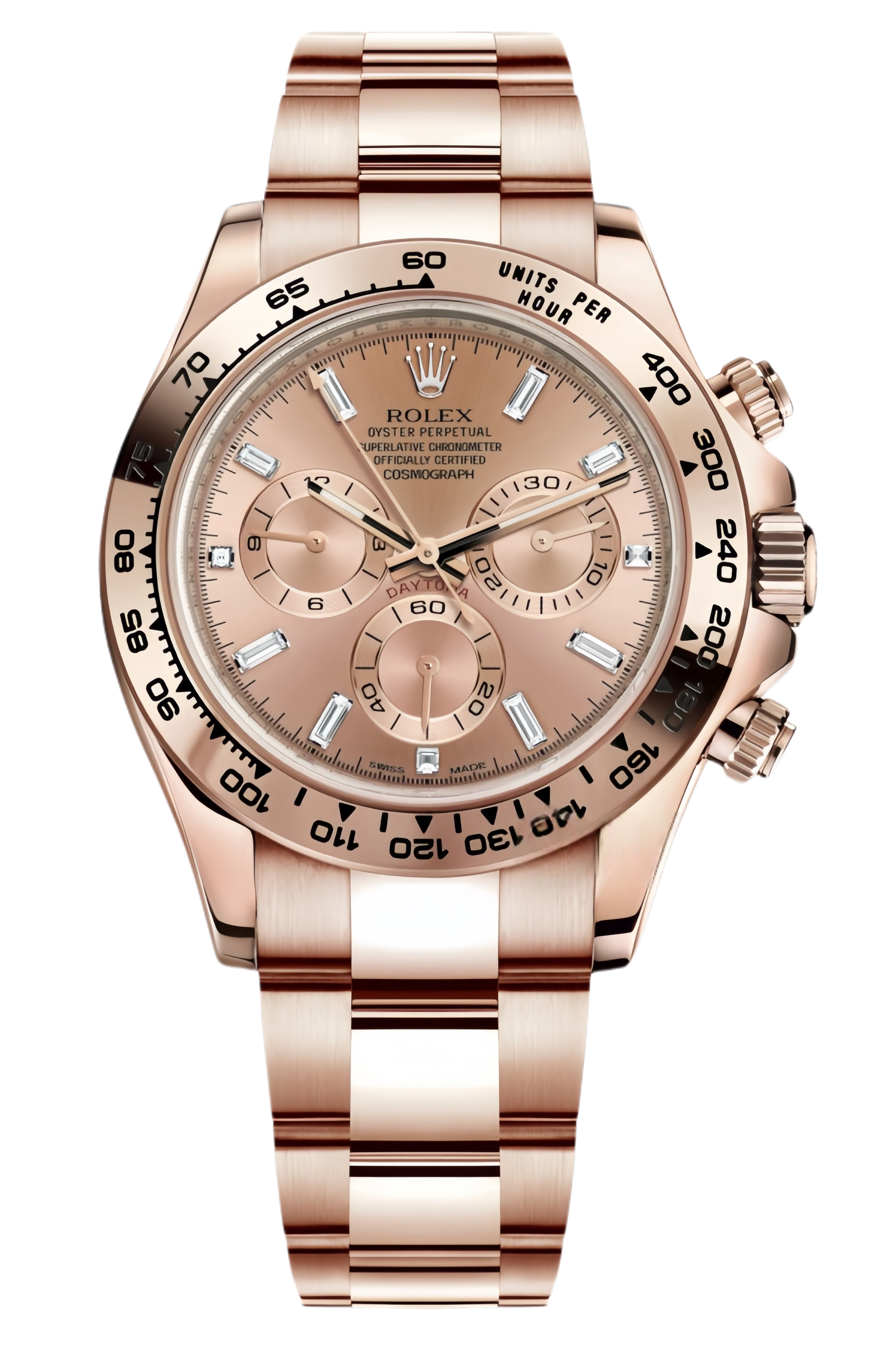 Rolex Daytona Everose Gold Black Dial Super Clone Swiss Replica Watch Ref M116505-0012 – Full Rose Gold 1:1 Swiss Movement - SuperClonesRolex
