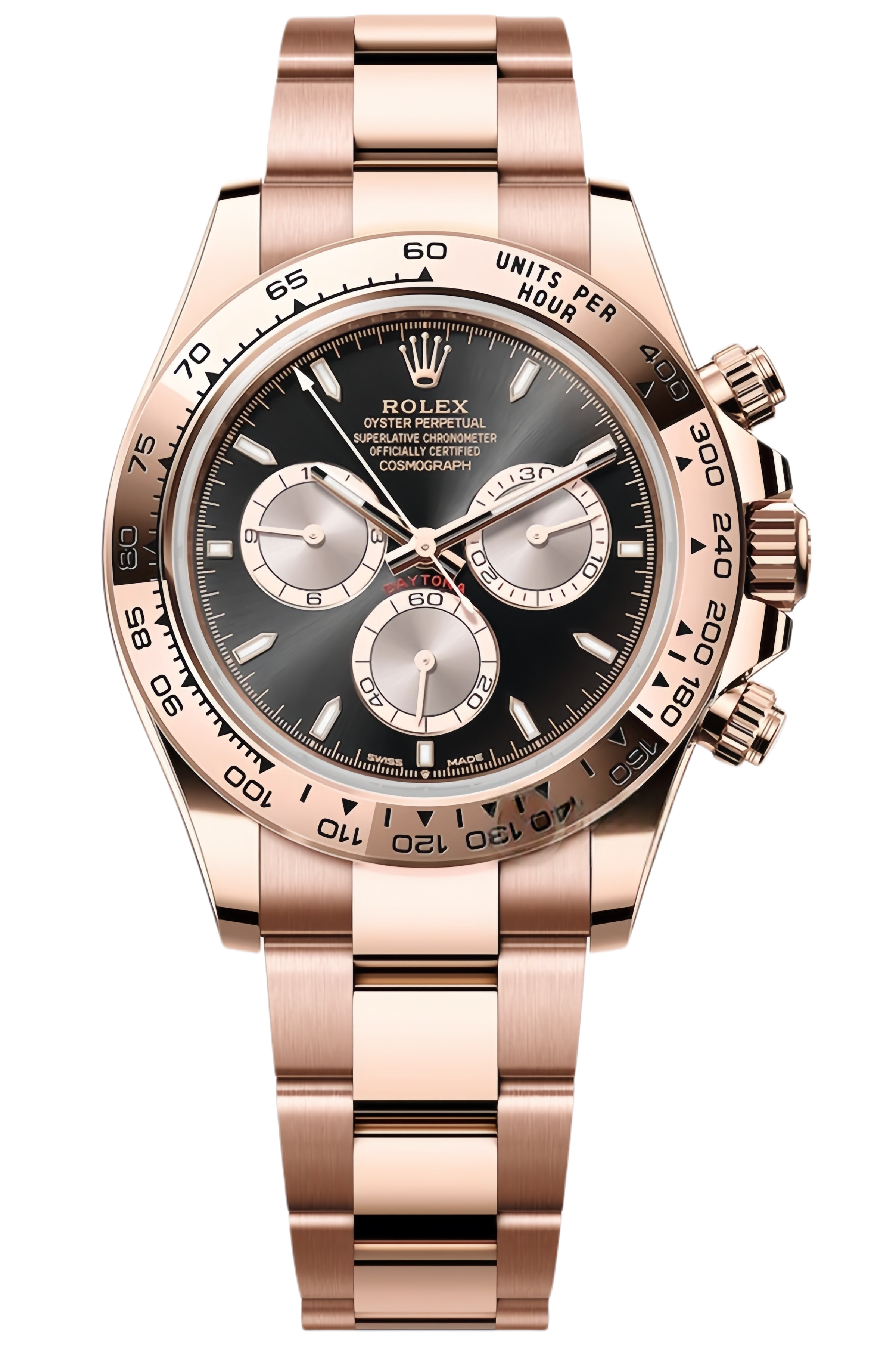 Rolex Daytona Everose Gold & Sundust Dial Super Clone Swiss Replica Watch Ref M126505-0001 – 1:1 Swiss Movement - SuperClonesRolex