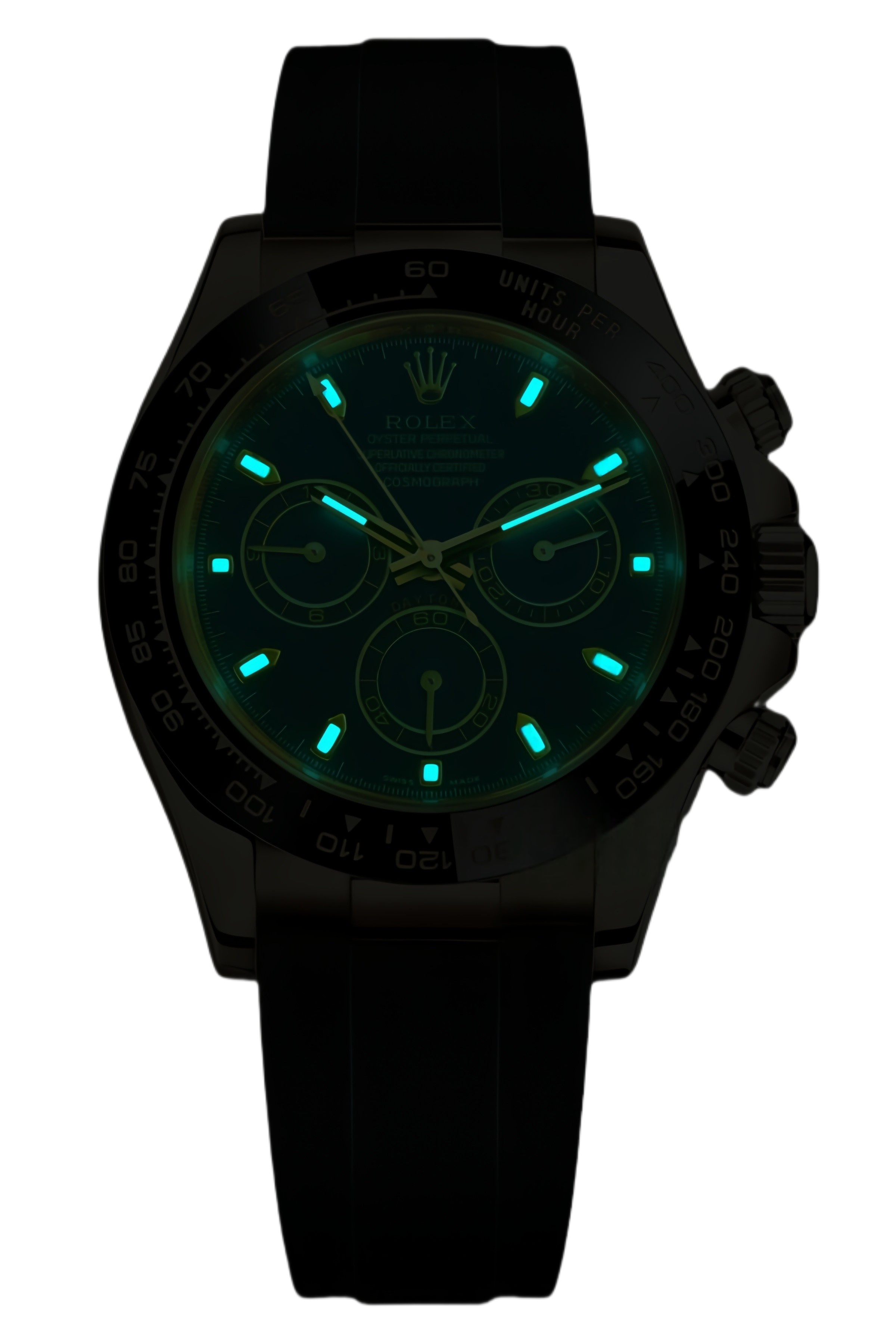 Rolex Daytona Paul Newman Dial Super Clone Swiss Replica Watch Ref M116518LN-0043 – Oysterflex Strap, Swiss Movement - SuperClonesRolex