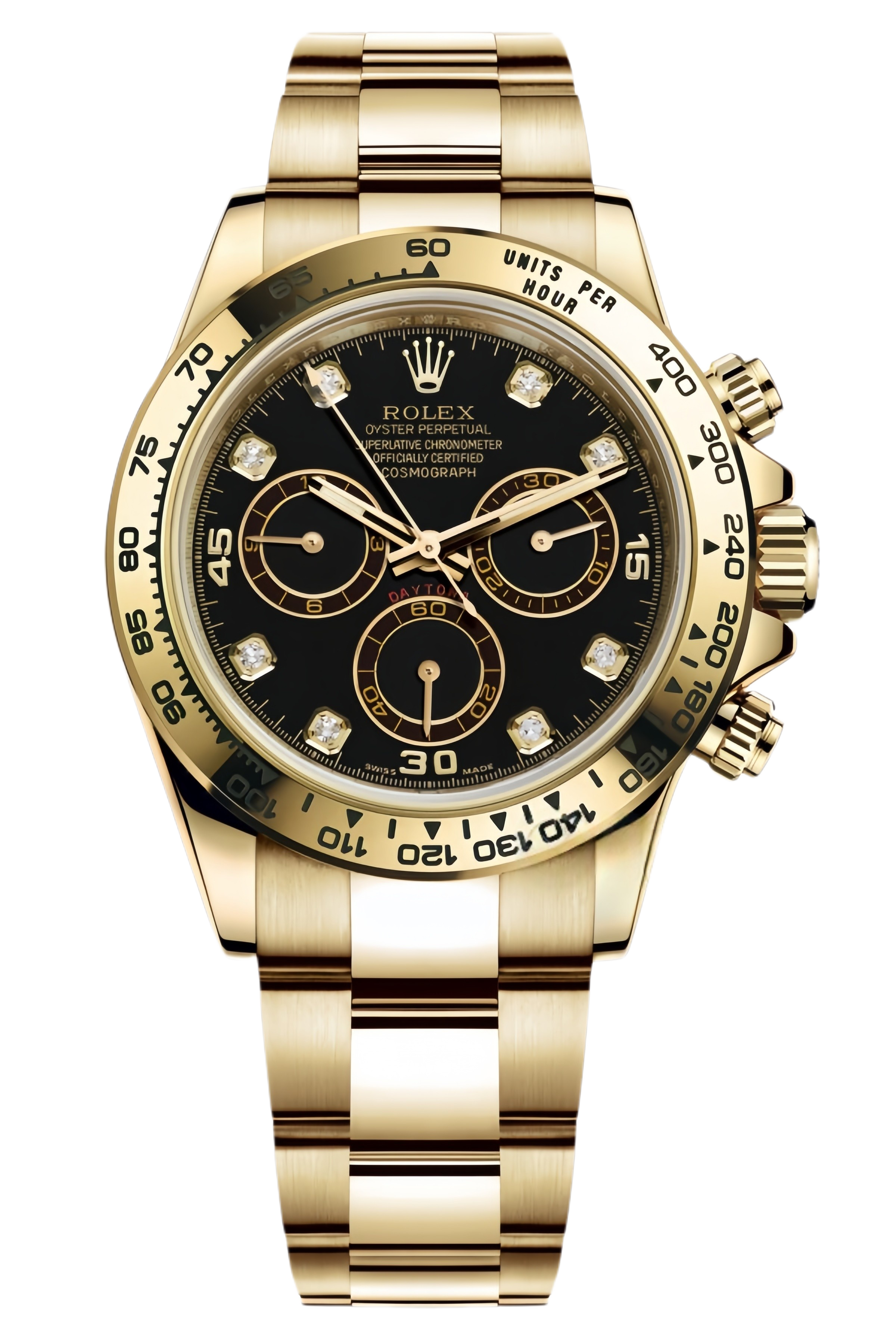 Rolex Daytona Green Dial Yellow Gold Super Clone Swiss Replica Watch Ref M116508-0008 – Swiss Movement - SuperClonesRolex
