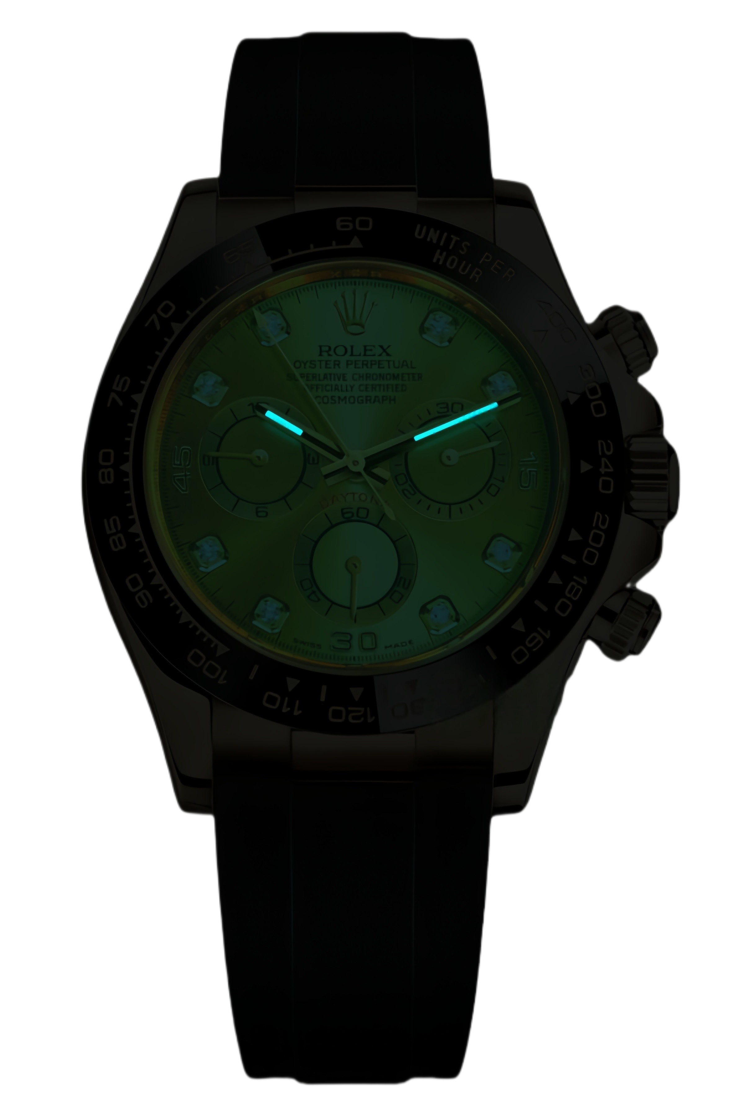 Rolex Daytona Paul Newman Dial Super Clone Swiss Replica Watch Oysterflex Strap Ref M116518LN-0044 – Swiss Movement - SuperClonesRolex