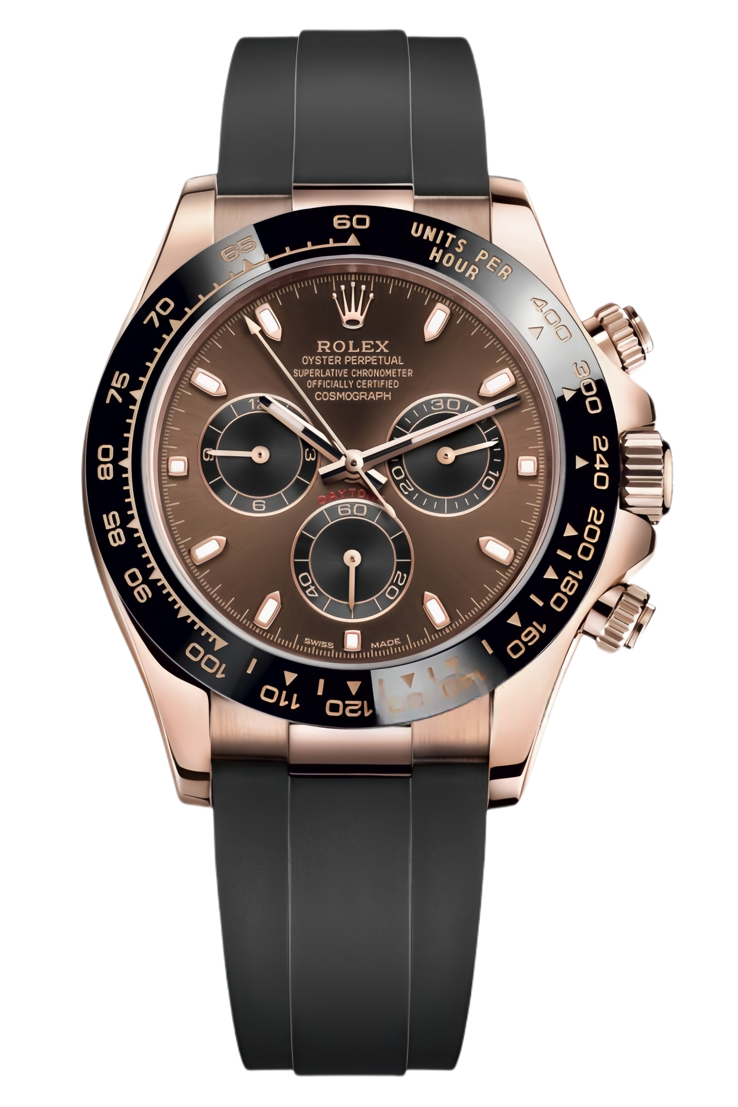 Rolex Daytona Black Dial Everose Gold Super Clone Swiss Replica Watch Ref M116515LN-0041 – Swiss Movement - SuperClonesRolex