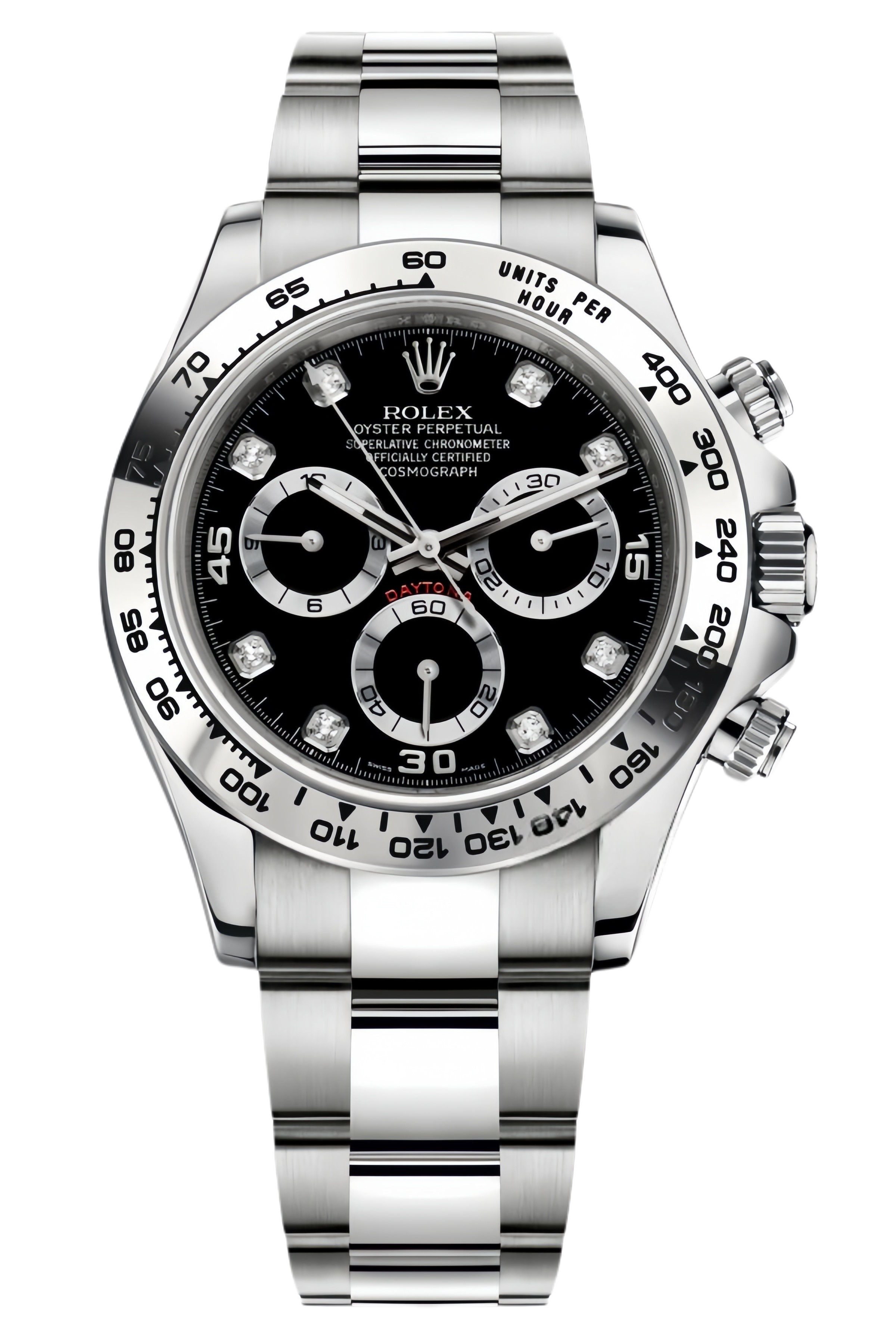 Rolex Daytona Black Dial White Gold Super Clone Swiss Replica Watch Ref M116509-0055 – 1:1 Swiss Movement - SuperClonesRolex