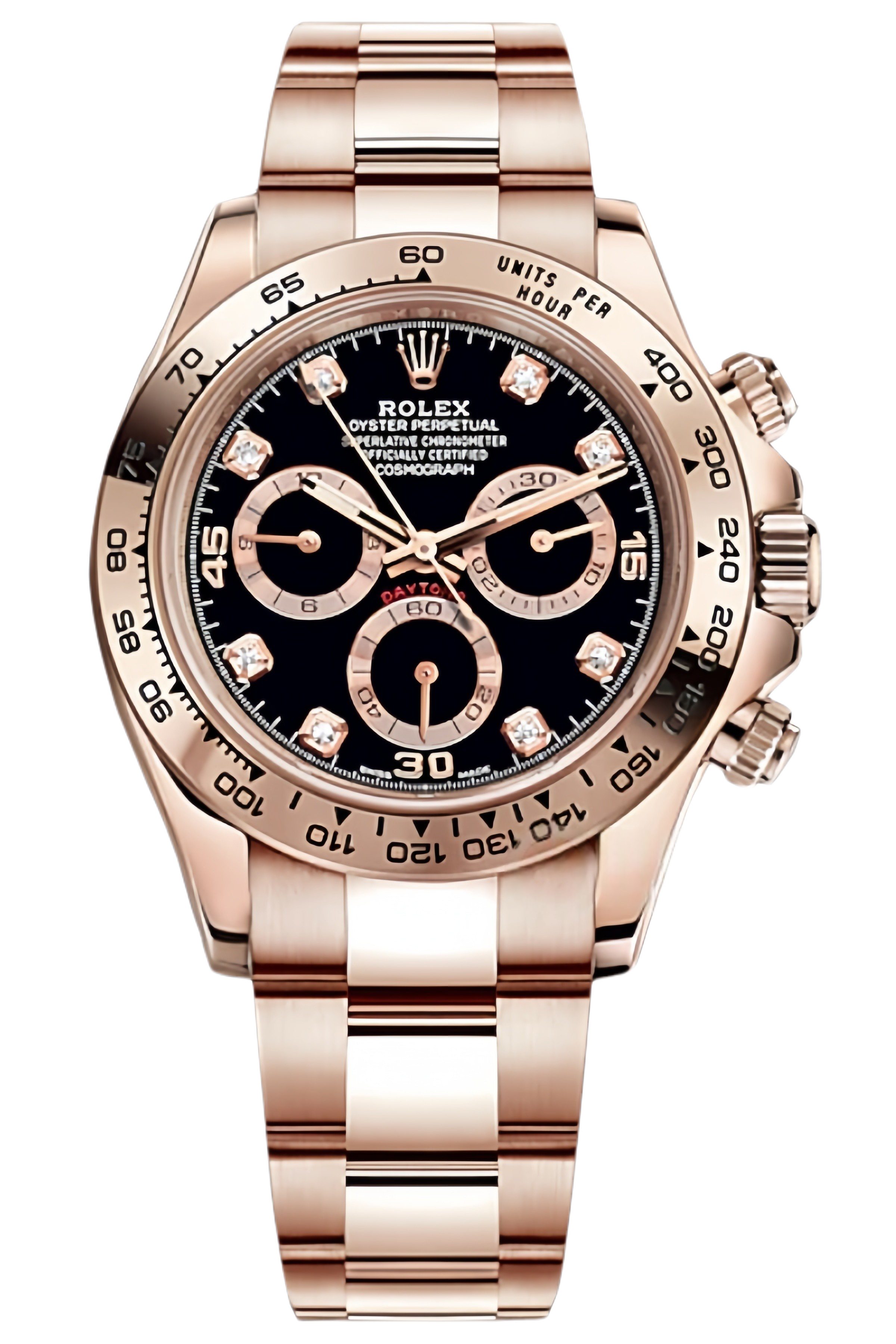 Rolex Daytona Everose Gold Sundust Dial Super Clone Swiss Replica Watch Ref M116505-0015 – Full Rose Gold Case & Bracelet - SuperClonesRolex