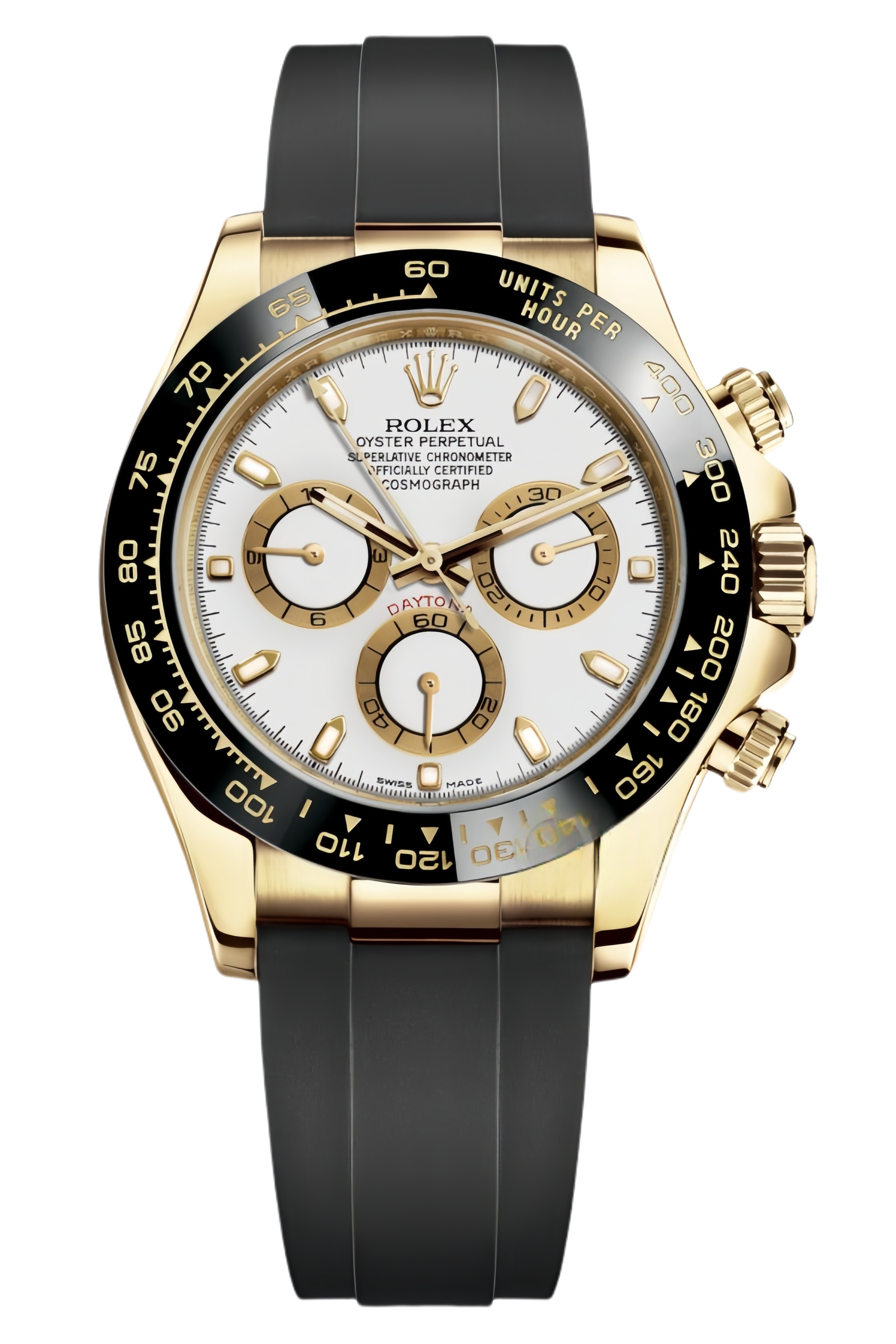 Rolex Daytona Paul Newman Dial Super Clone Swiss Replica Watch Oysterflex Strap Ref M116518LN-0041 – Swiss Movement - SuperClonesRolex