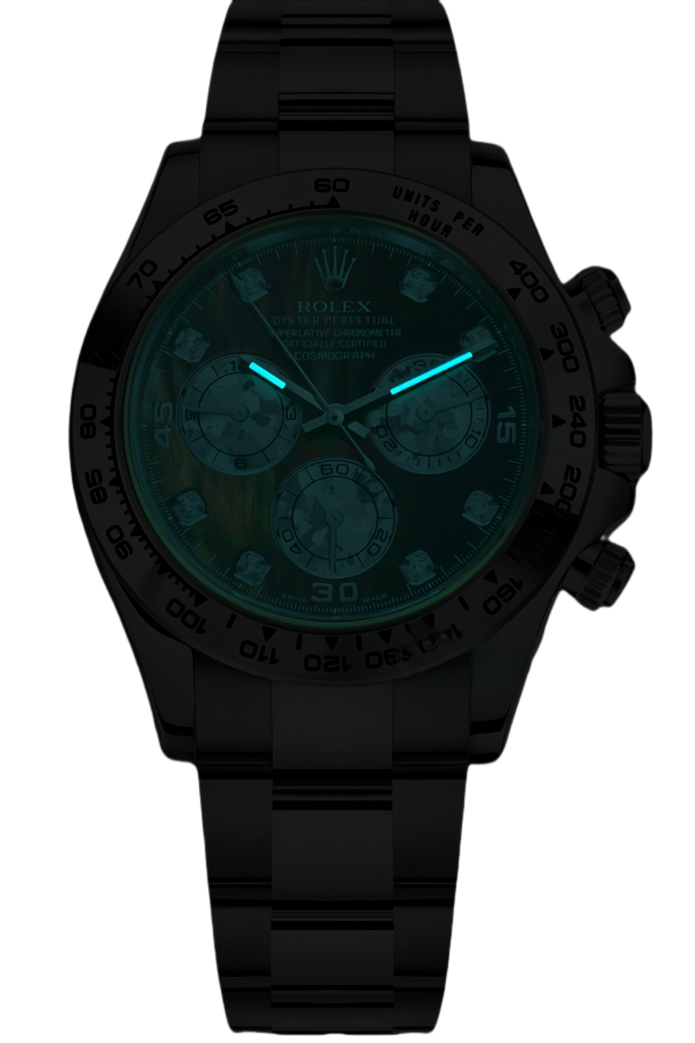 Rolex Daytona Blue Dial Super Clone Swiss Replica Watch White Gold Ref M116509-0044 – Swiss Movement - SuperClonesRolex