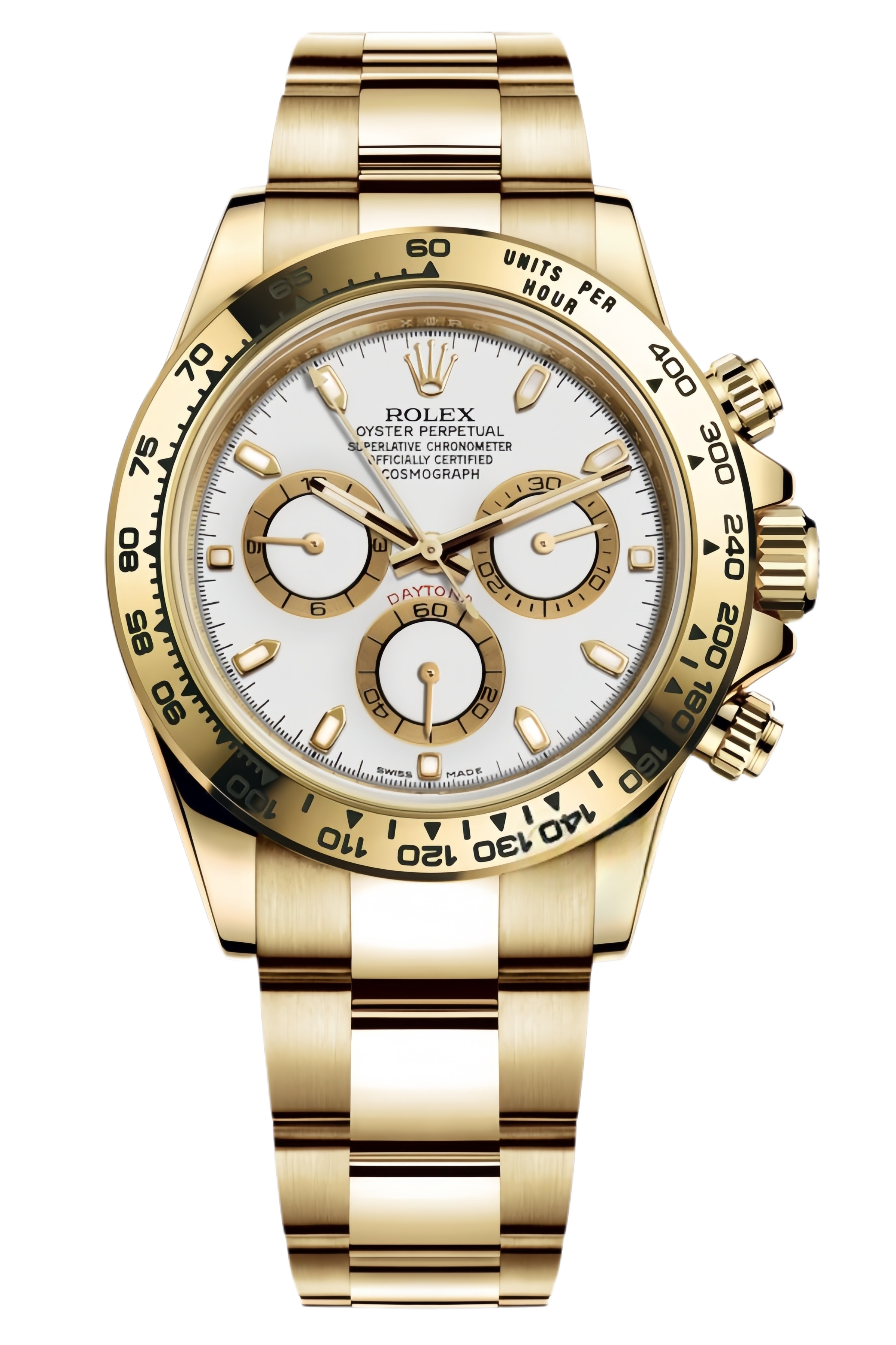 Rolex Daytona Champagne Dial Super Clone Swiss Replica Watch Yellow Gold Ref M116508-0001 – Swiss Movement - SuperClonesRolex