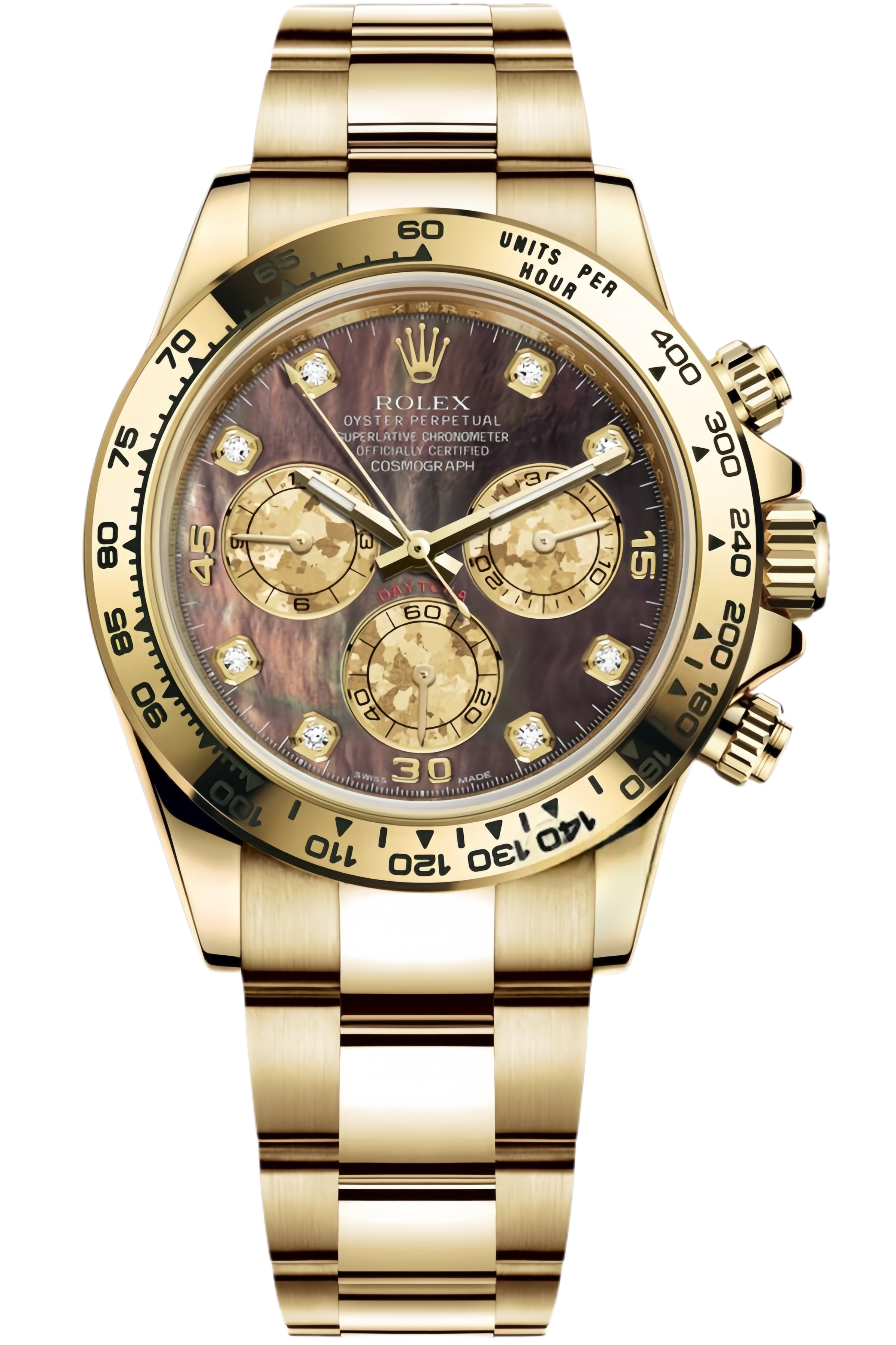 Rolex Daytona Yellow Gold Champagne Dial Super Clone Swiss Replica Watch Ref M116508-0011 – Swiss Movement - SuperClonesRolex