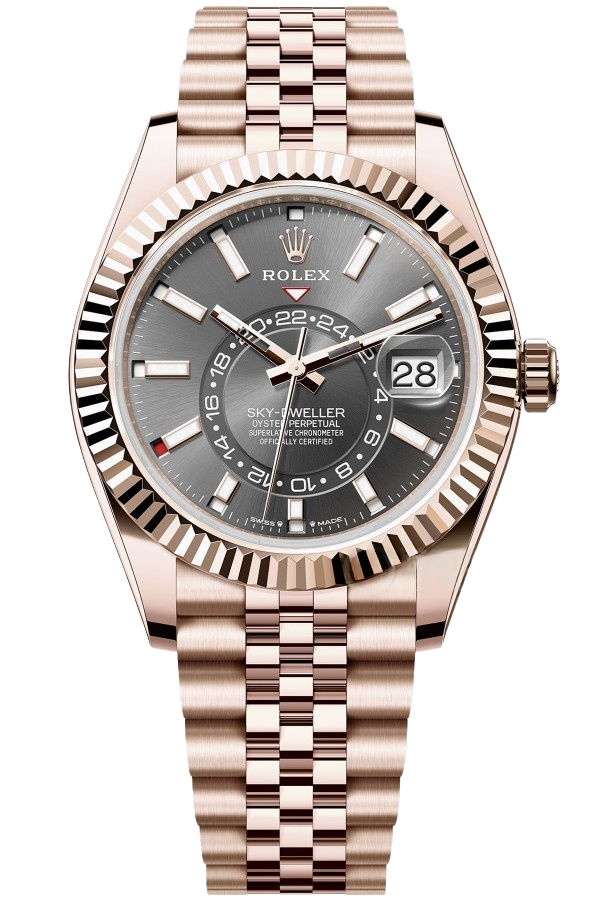 Rolex Sky-Dweller m336935-0008 Super Clone – 42mm Everose Gold Swiss Replica - SuperClonesRolex