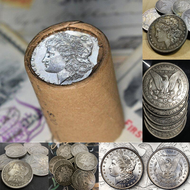 💥【Complete Set】1878-1921 Morgan Silver Dollar 28PC