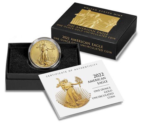 American Eagle 2022 One Ounce Gold Uncirculated Coin