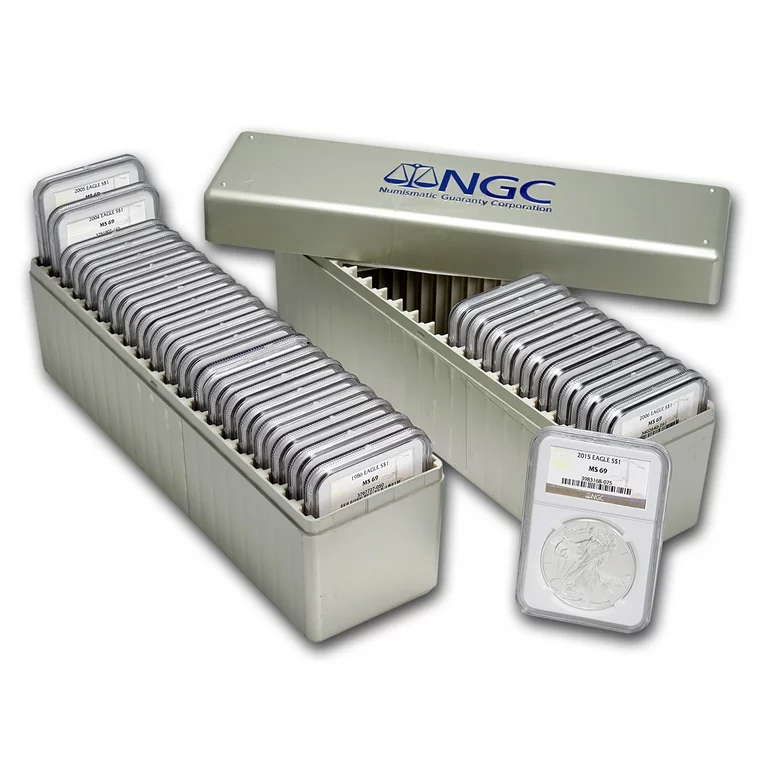 1986-2023 NGC MS-69 US Silver Eagle 38 Coin Set